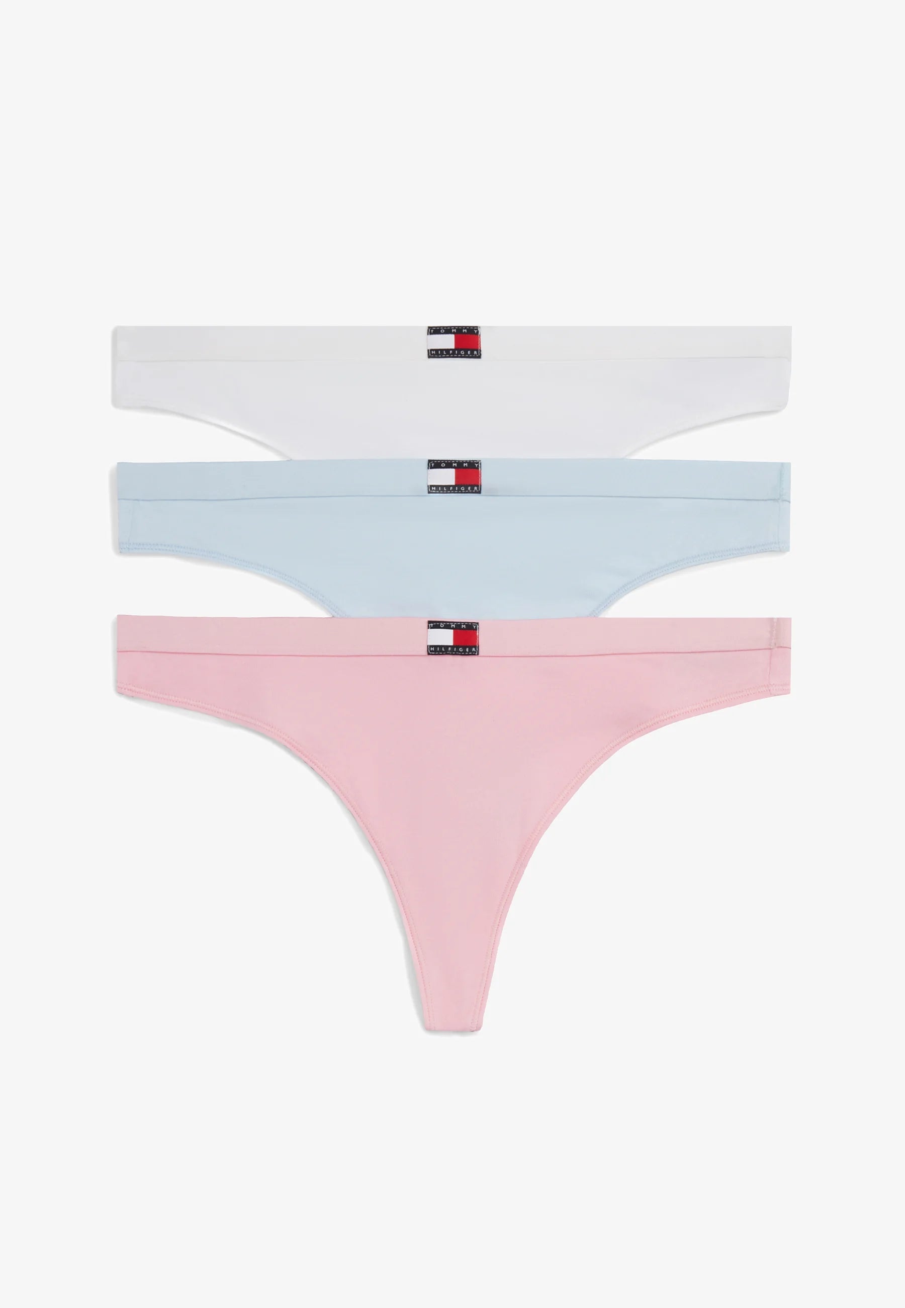 Tommy Hilfiger Heritage 3-Pack – Rose classique, bleu souvenir, blanc