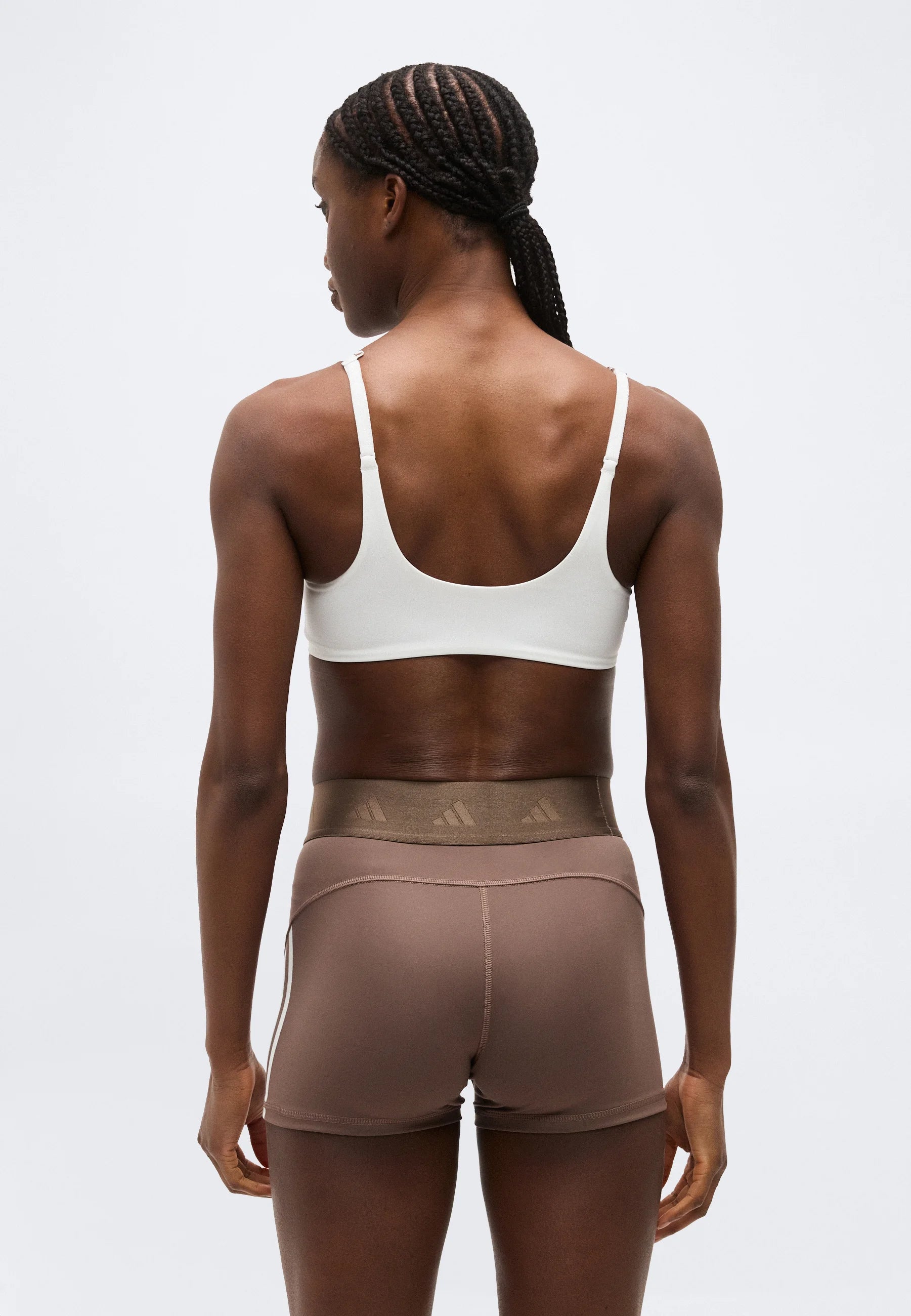 Soutien-gorge de maintien léger Adidas Performance Optime Essentials - Blanc