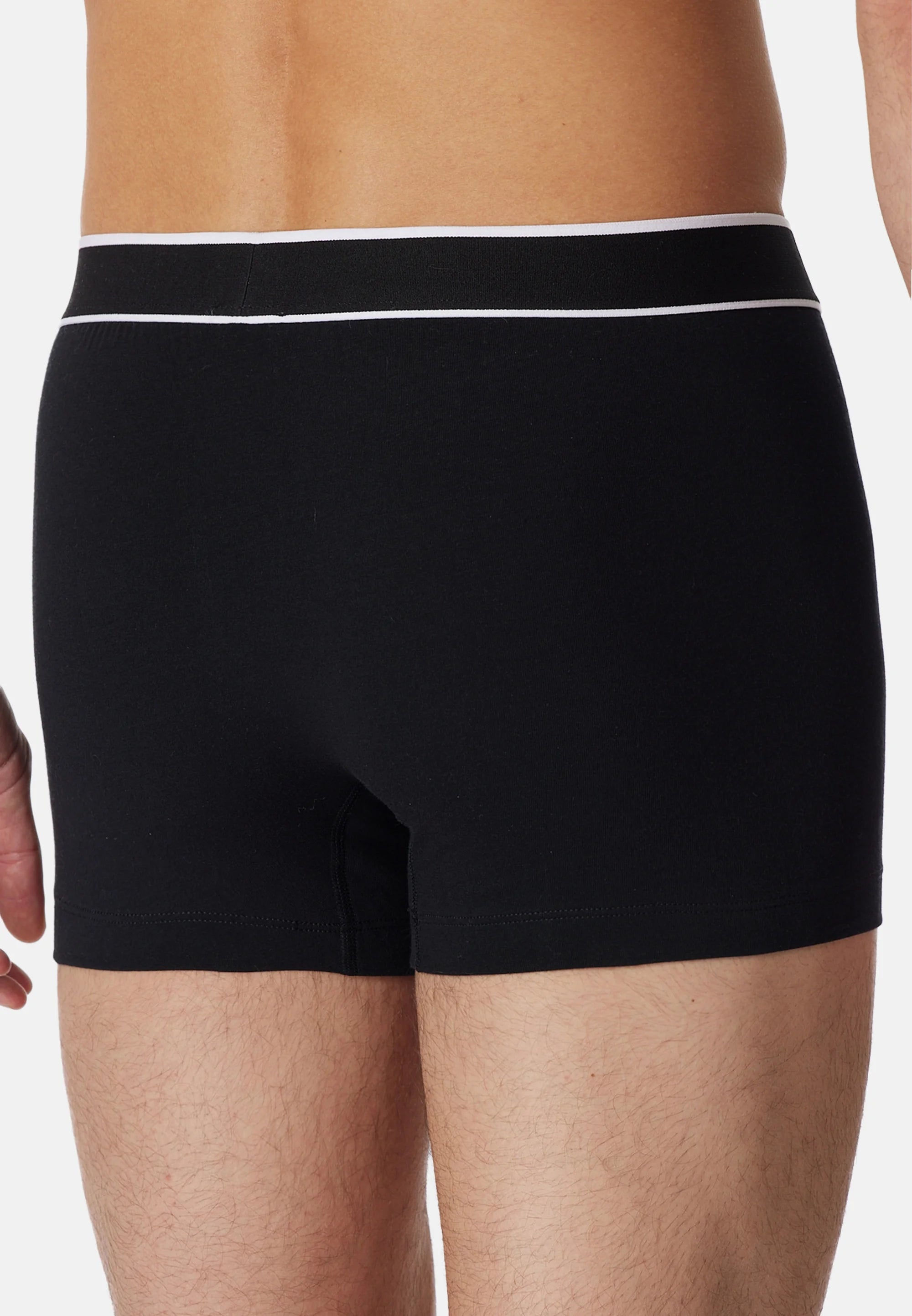 Confezione da 10 bauli Schiesser in cotone elasticizzato – Nero