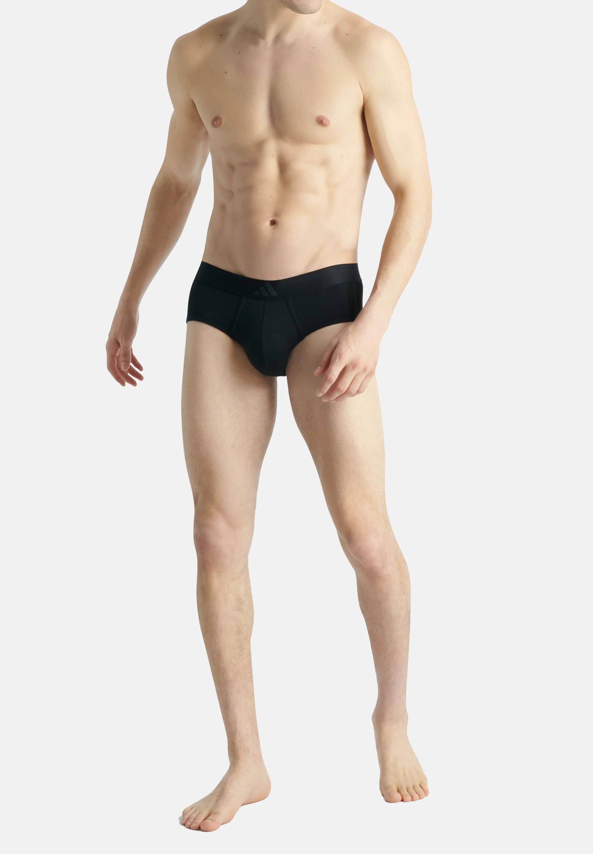 Adidas Sportswear Active Flex 3 Stripes 4 Pack Briefs – Black