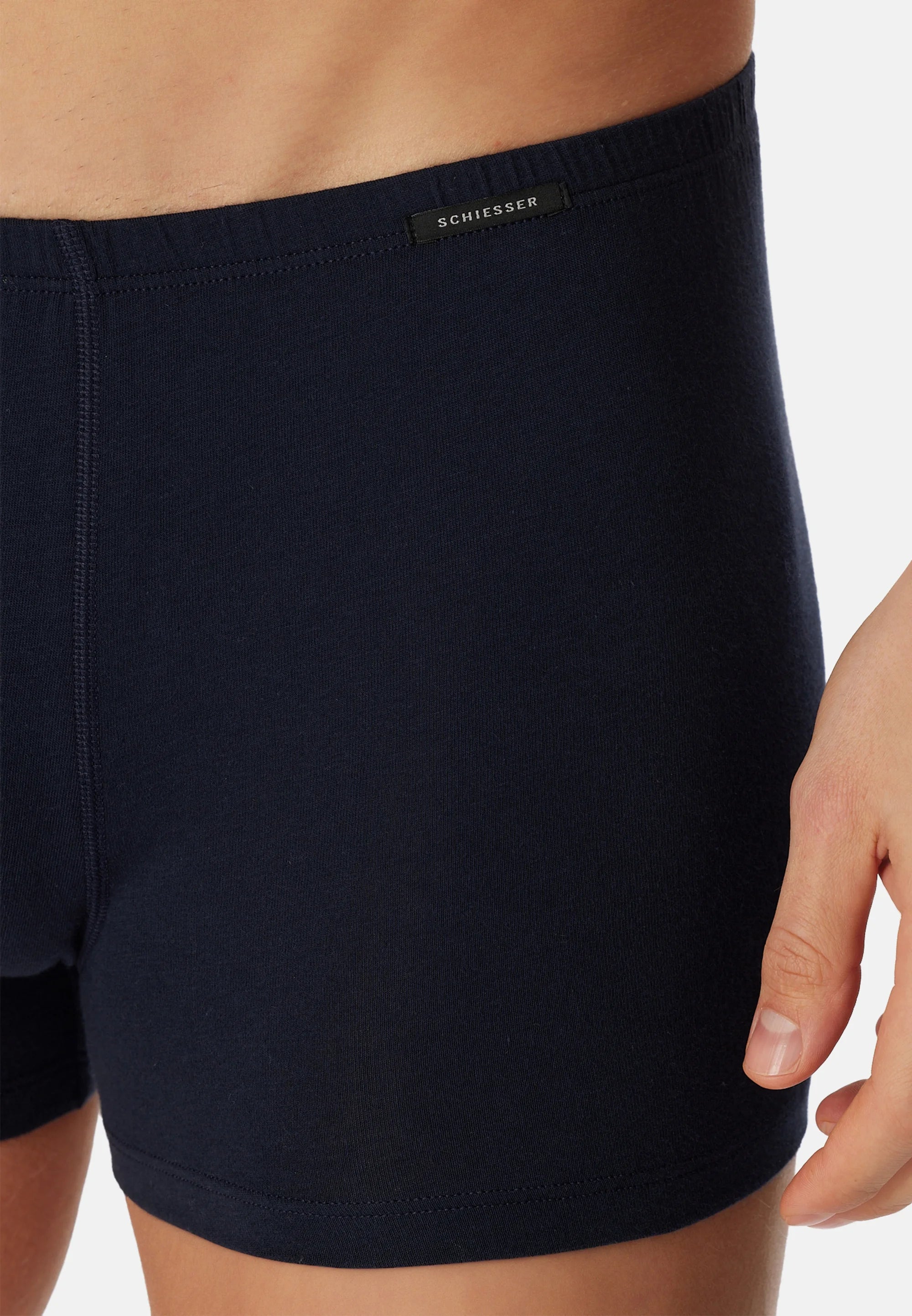 Schiesser Essentials 6er-Pack Unterhosen – Dunkelblau, Schwarz