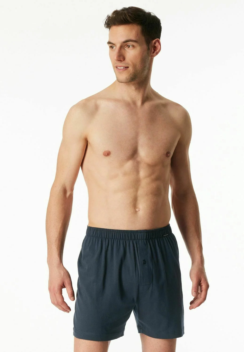 Schiesser Classic Cotton Boxer Shorts 4 Pack – Navy