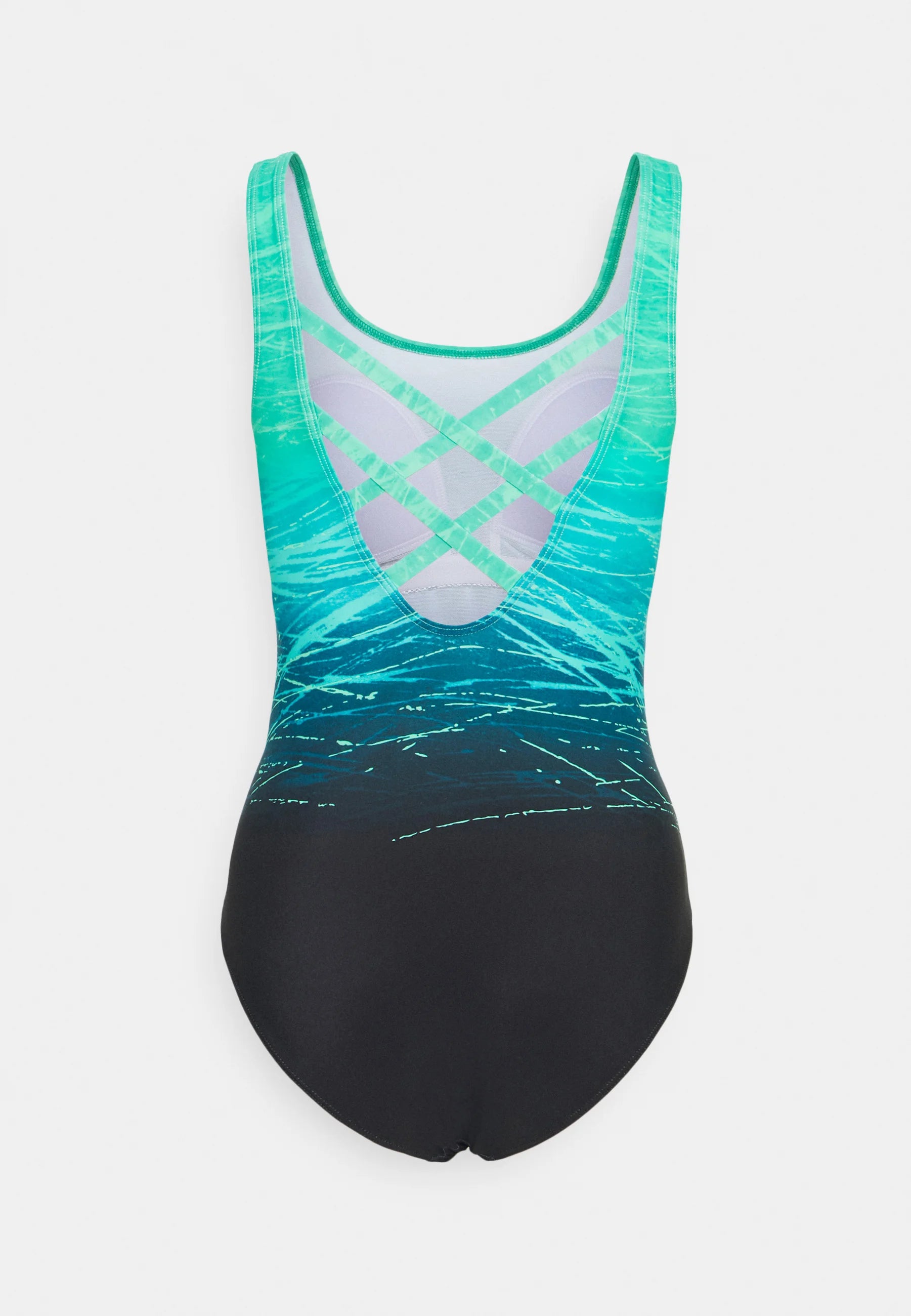 LASCANA Classic Swimsuit – Black, Green