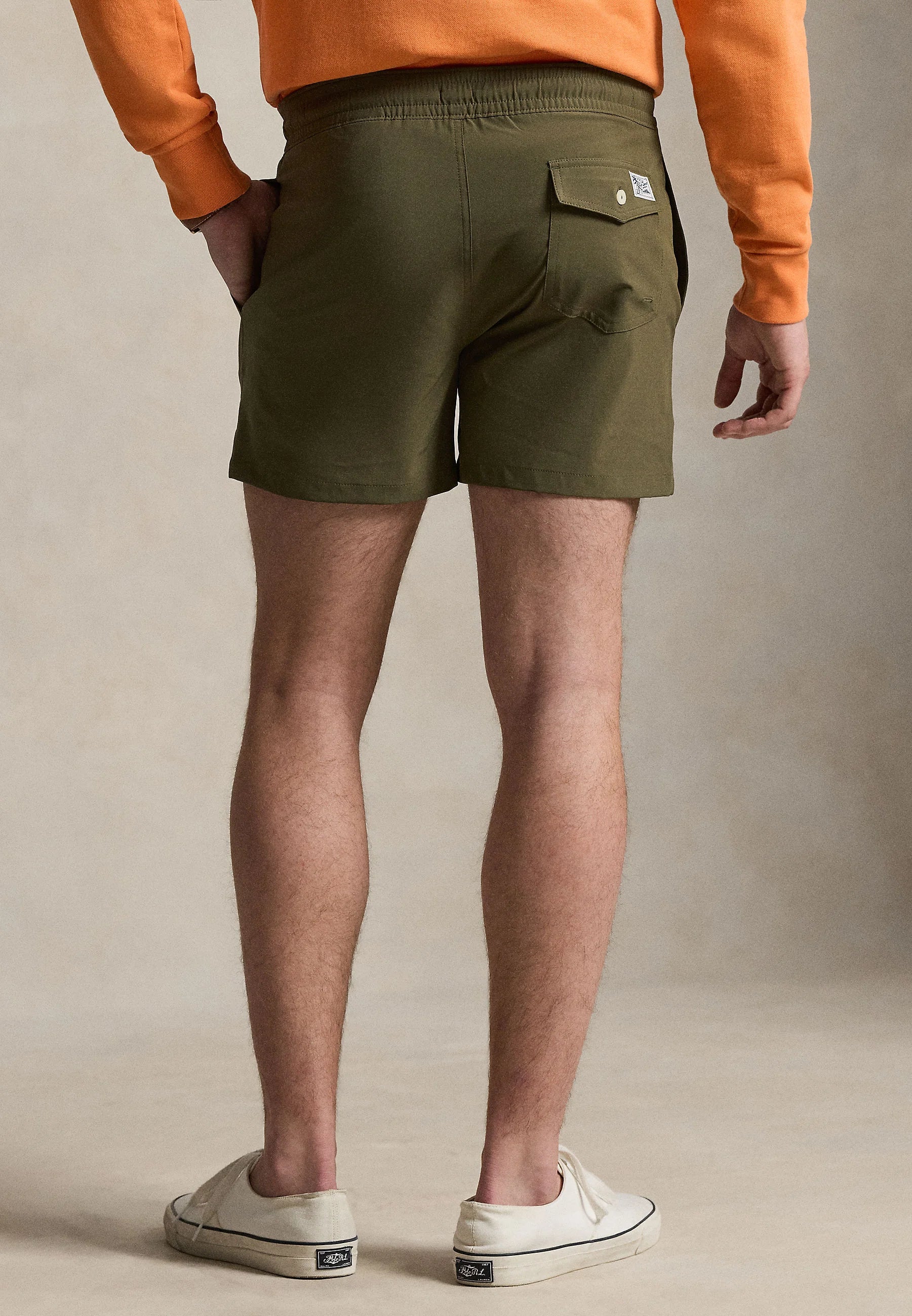 Short de bain coupe slim Polo Ralph Lauren Canopy Olive Traveler - Olive