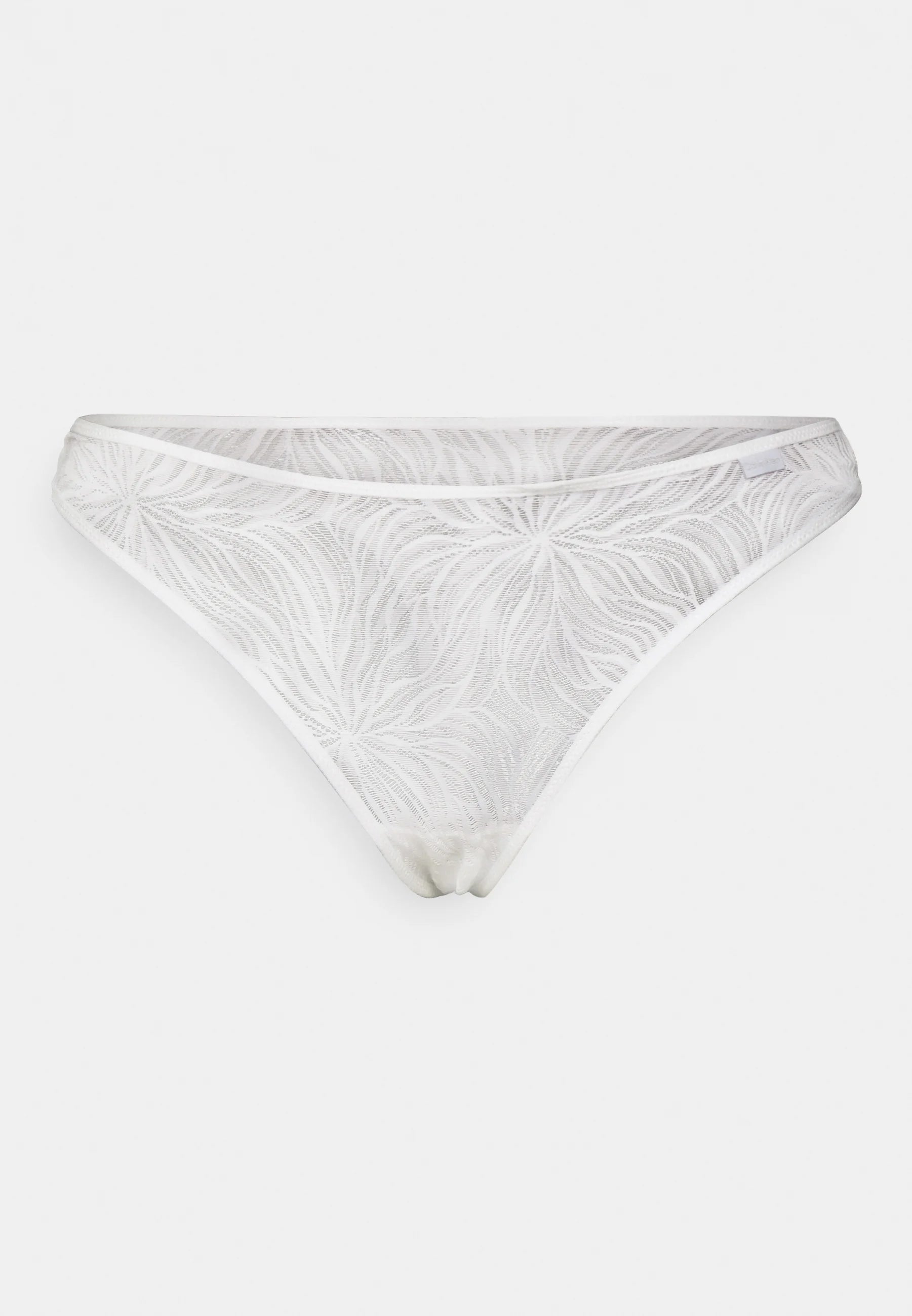 Calvin Klein Sheer Marq Lace Thong – White