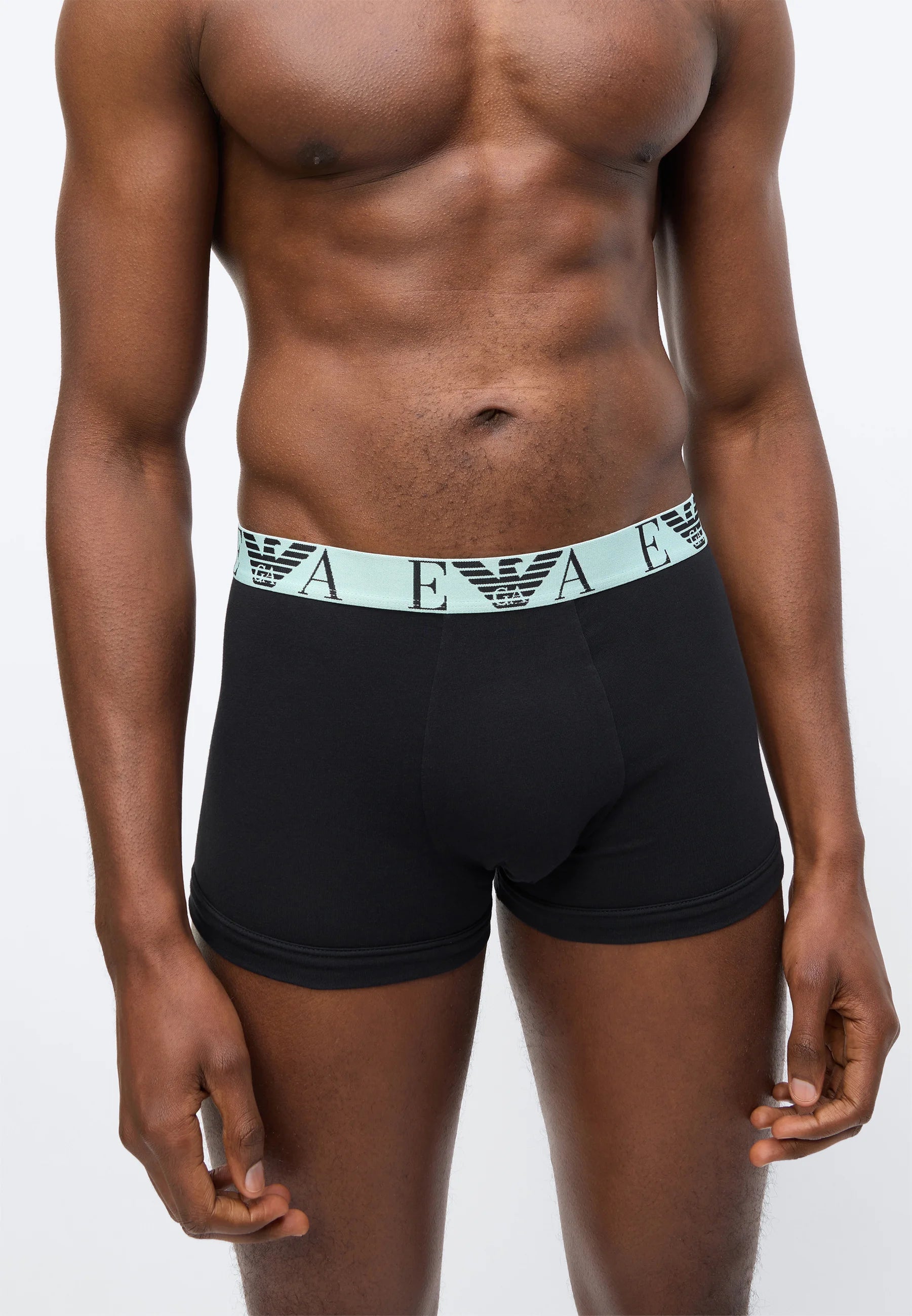 Emporio Armani BOLD Monogram 6 Pack Trunks – Pink, Aqua, Camellia, Black