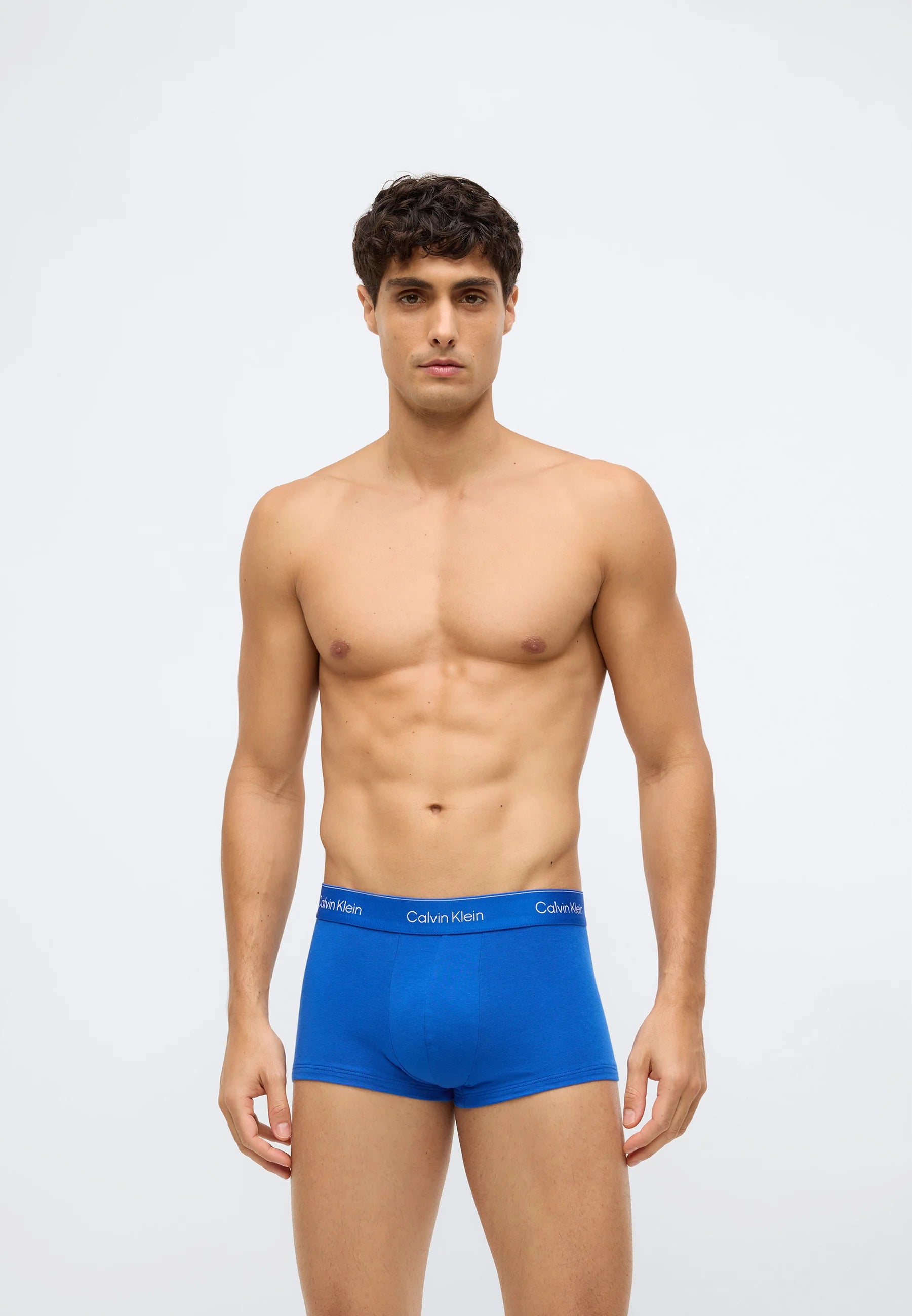 Calvin Klein Icon Cotton Stretch Low Rise Trunks – 5 Pack – Black, Royalty, Casual Blue, Turbulence