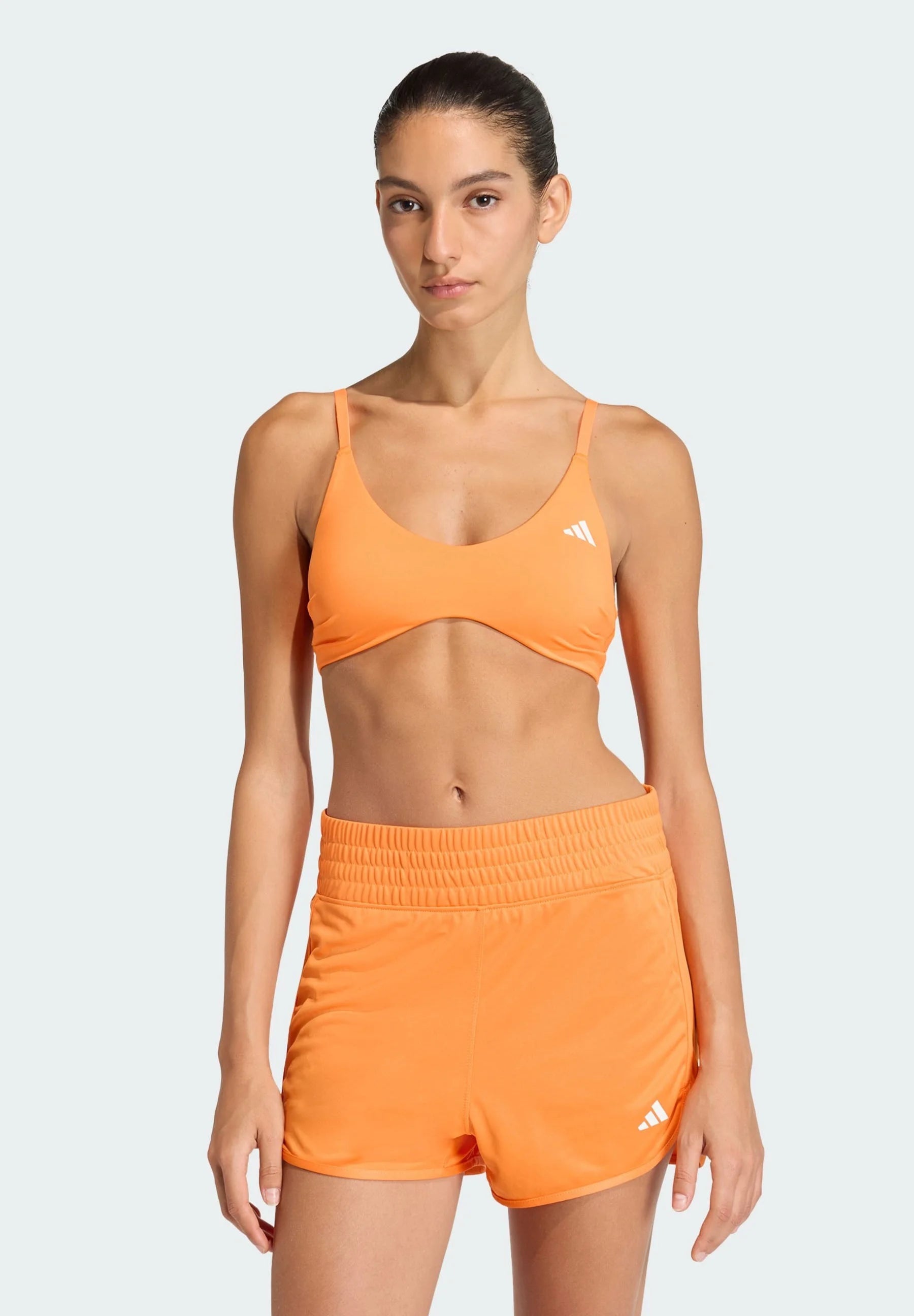 Adidas Performance Optime Essentials Workout Light Support Sport-BH – Pure Orange