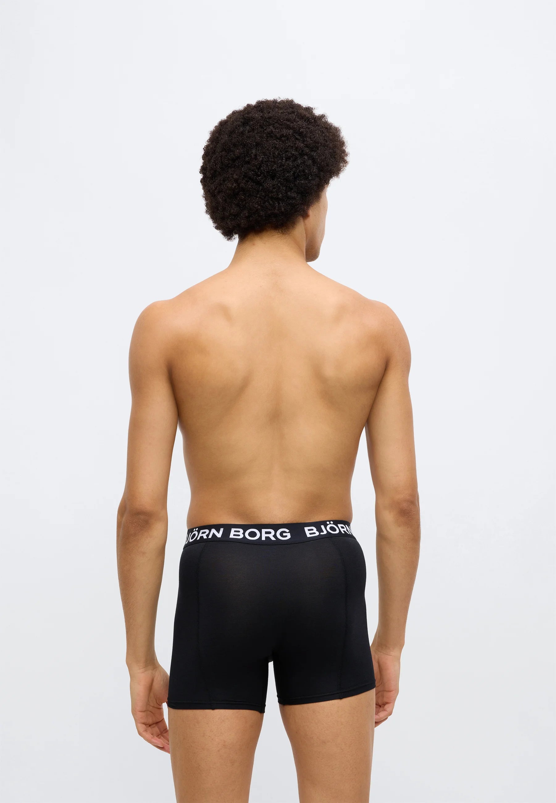 Björn Borg Boxerky 3 Pack Bamboo Cotton Blend – černé