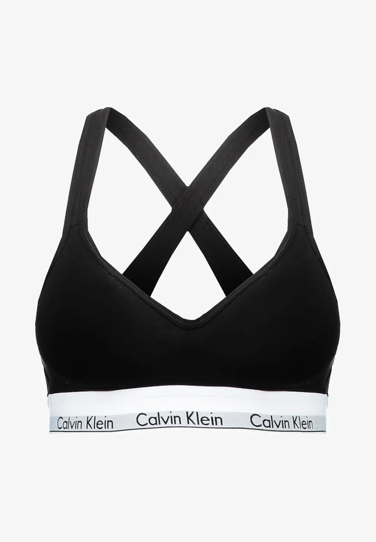 Calvin Klein Icon Cotton Modal Padded Bralette Soft Bra – Black