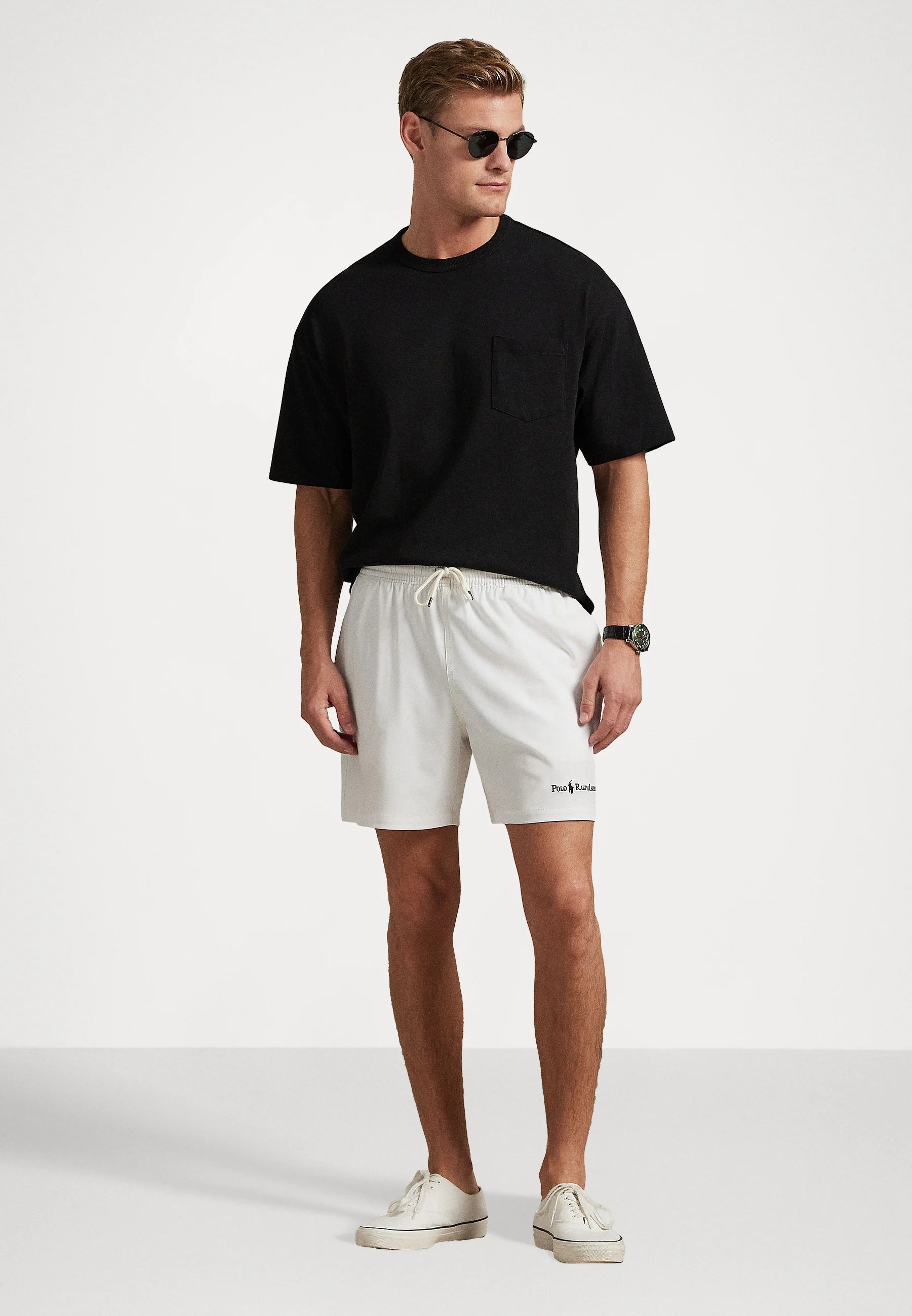 Polo Ralph Lauren Deckwash White Traveler Swim Shorts – White