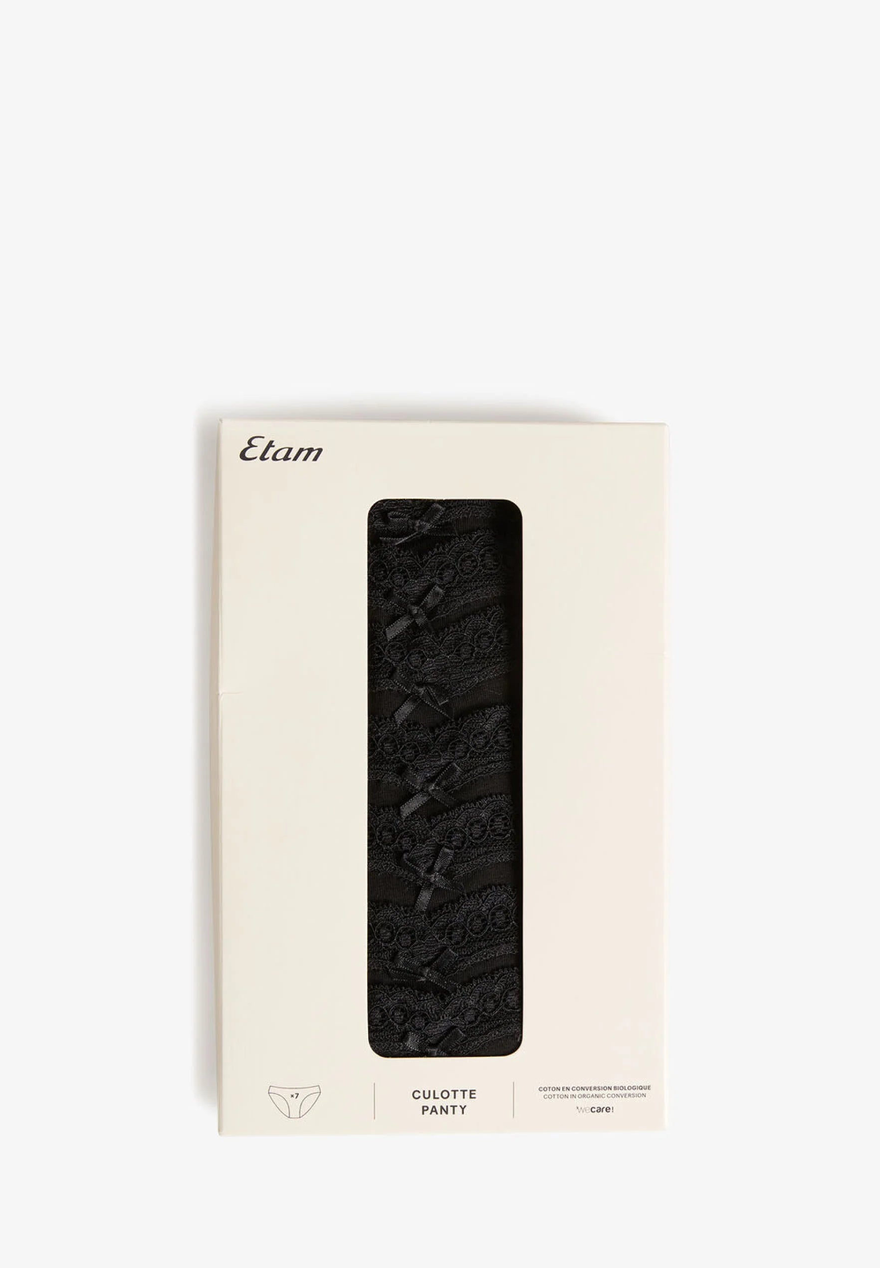Etam Jim Briefs – 7 Pack, Black