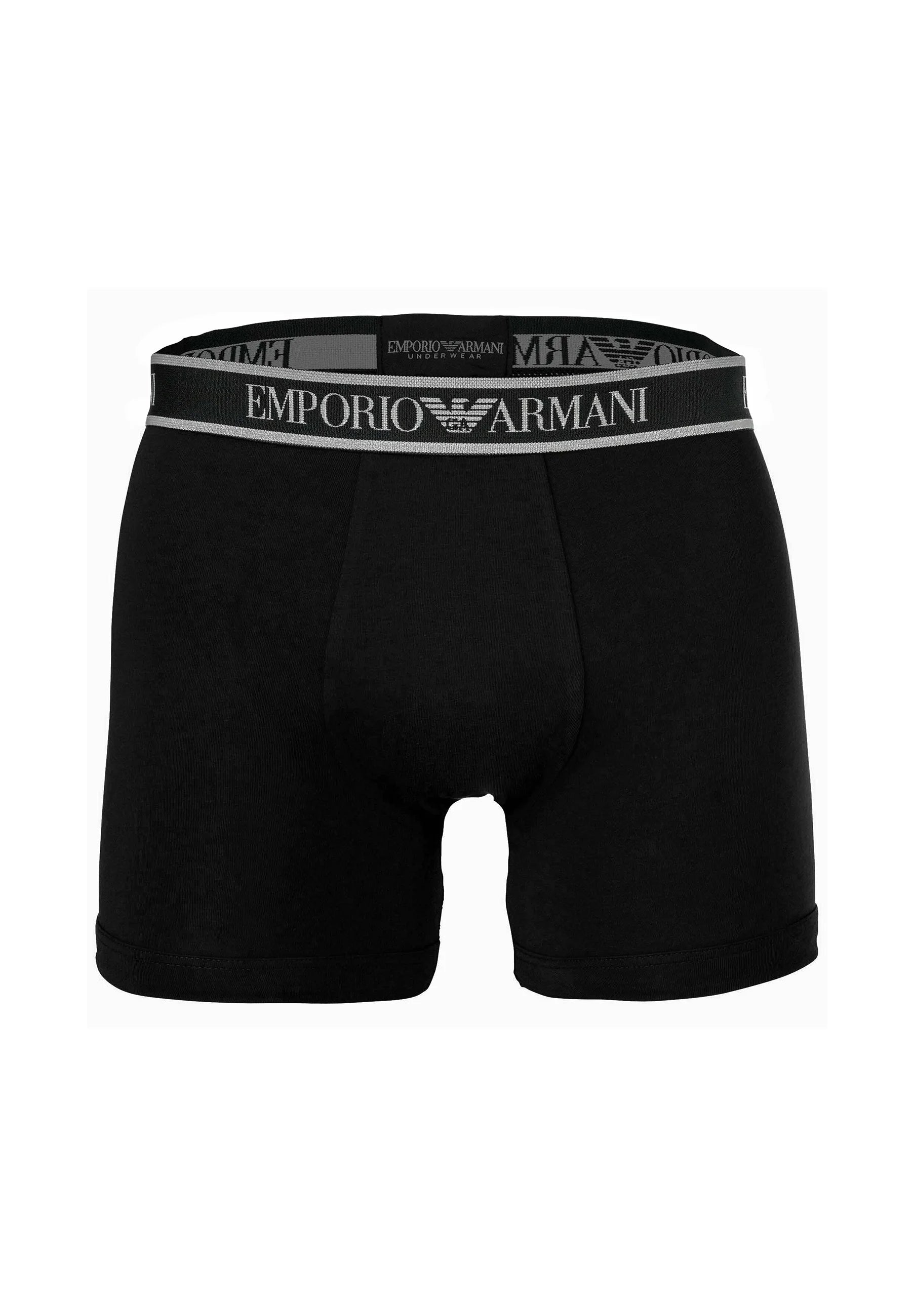 Emporio Armani CORE Logoband Stretch 3 Pack Boxer Briefs – Black