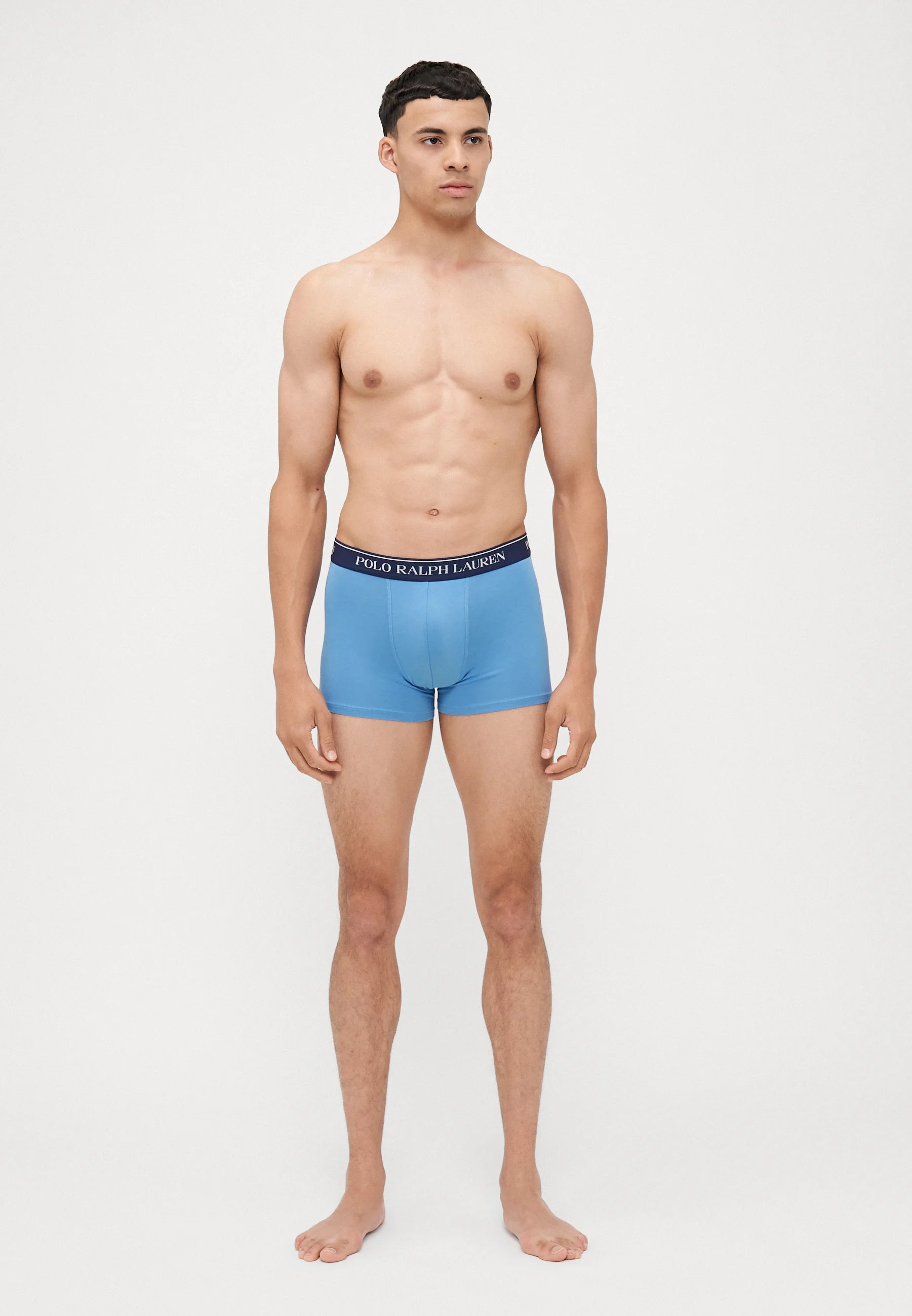 Polo Ralph Lauren Cotton Stretch Trunks – 5 Pack – Grey Heather, Blue, Red, Camel, Navy