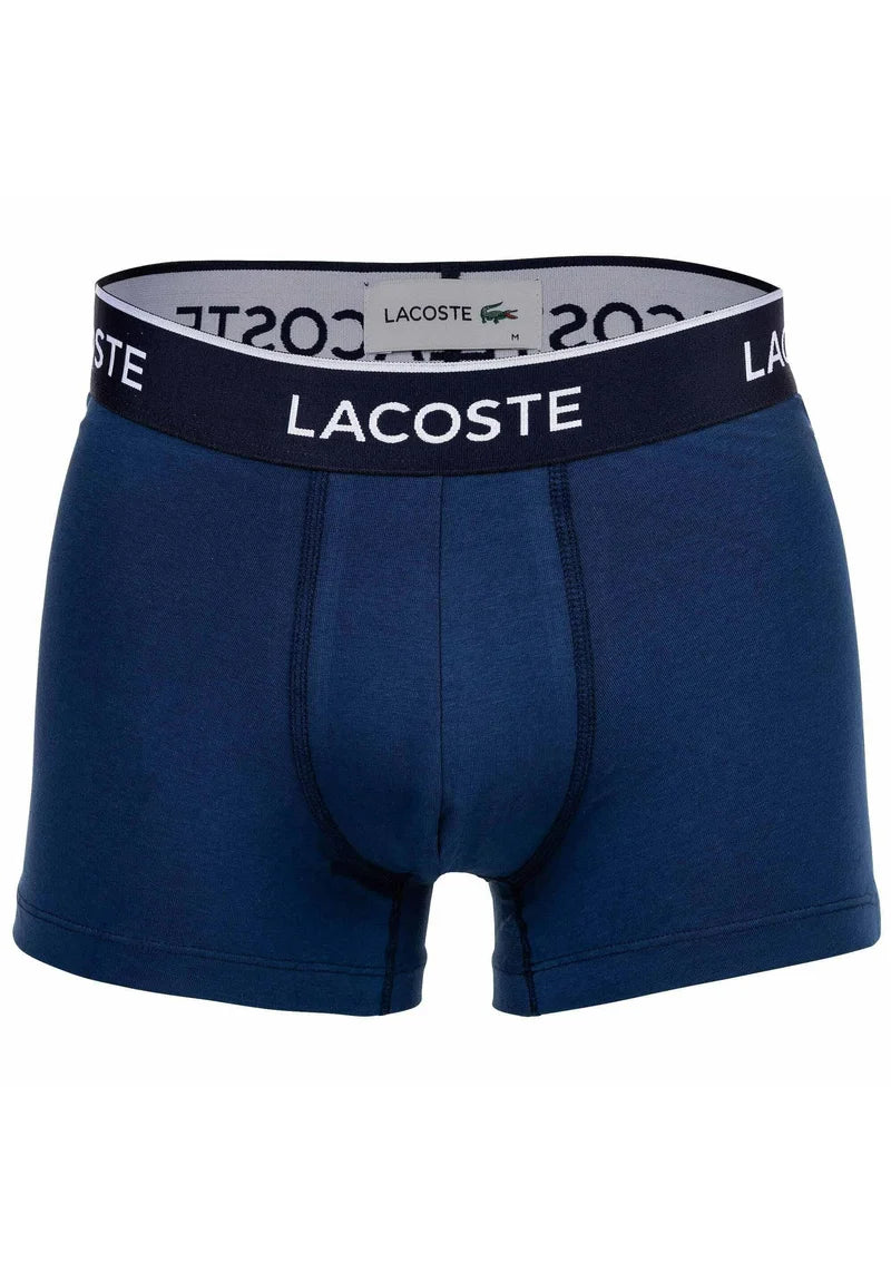 Lacoste 6 Pack Casual Stretch Logobund Trunks – modrá, červená