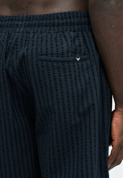 Bermuda Emporio Armani EA7 testurizzati fuori dall'acqua - Blu Armani