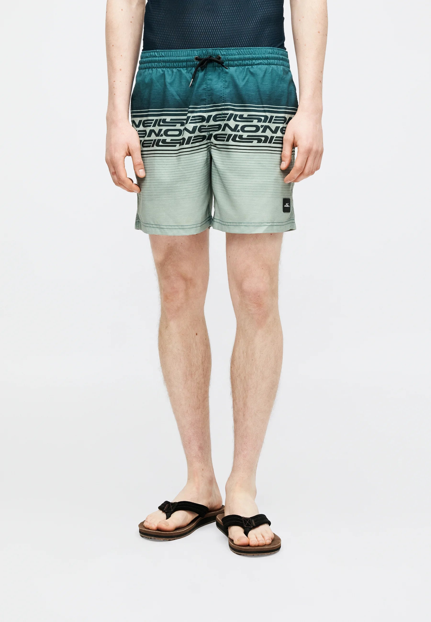 Short de bain O'Neill Logo Stripe - Green Heritage