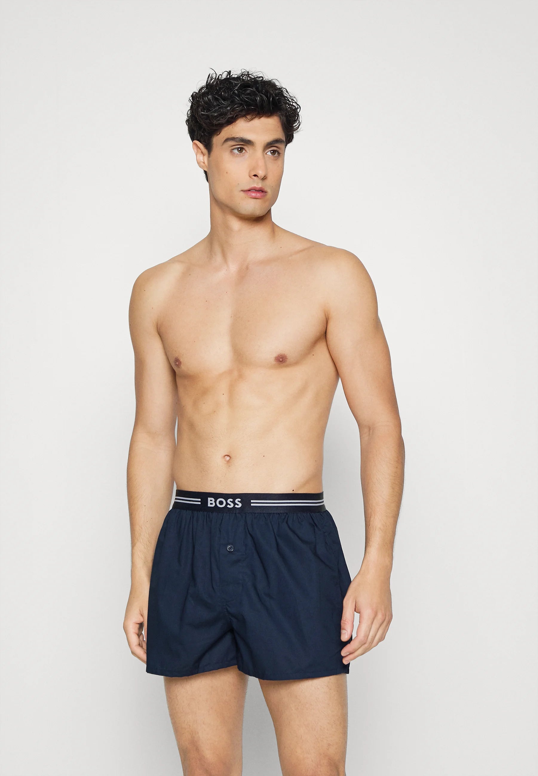 BOSS 3er-Pack Boxershorts – Offenes Blau