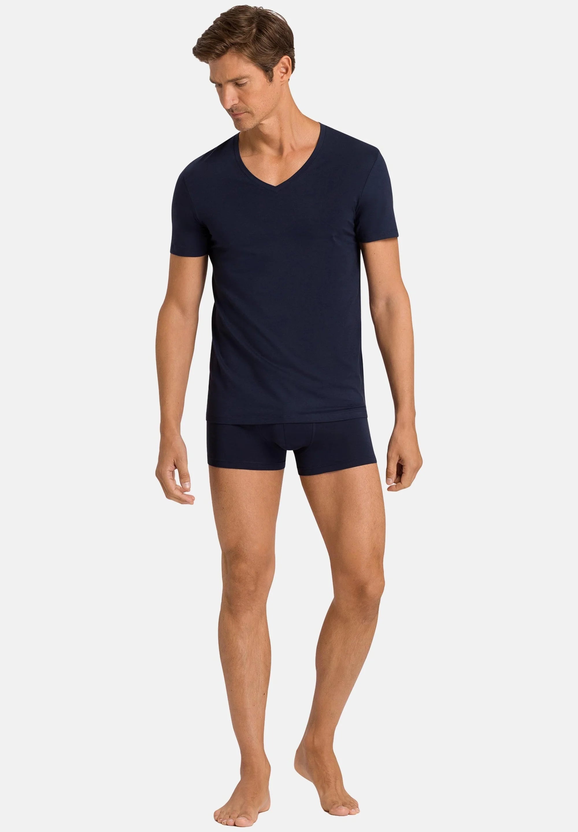 HANRO 2 Pack Cotton Stretch Trunks – Midnight Navy