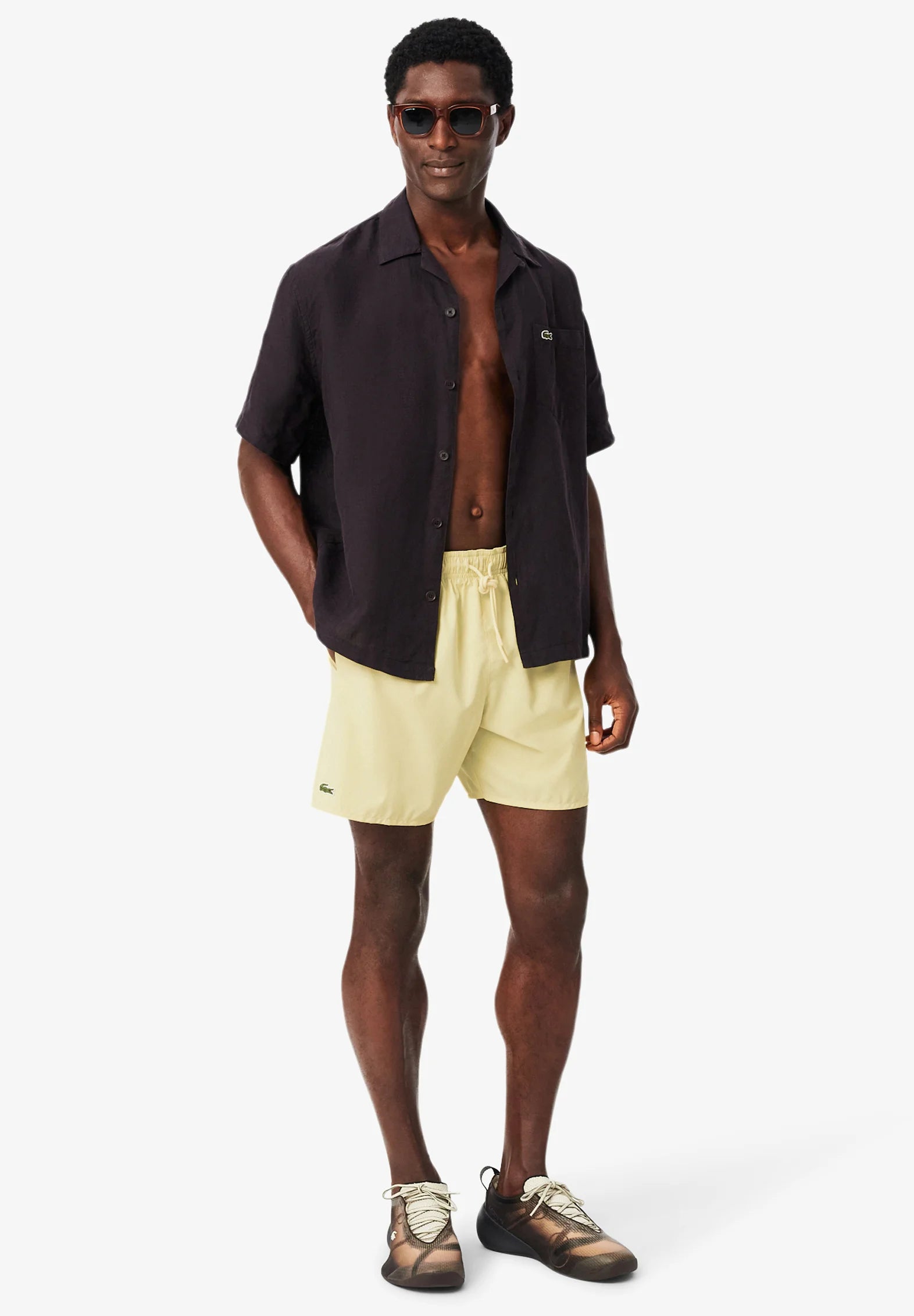 Short de bain Lacoste – Jaune SH