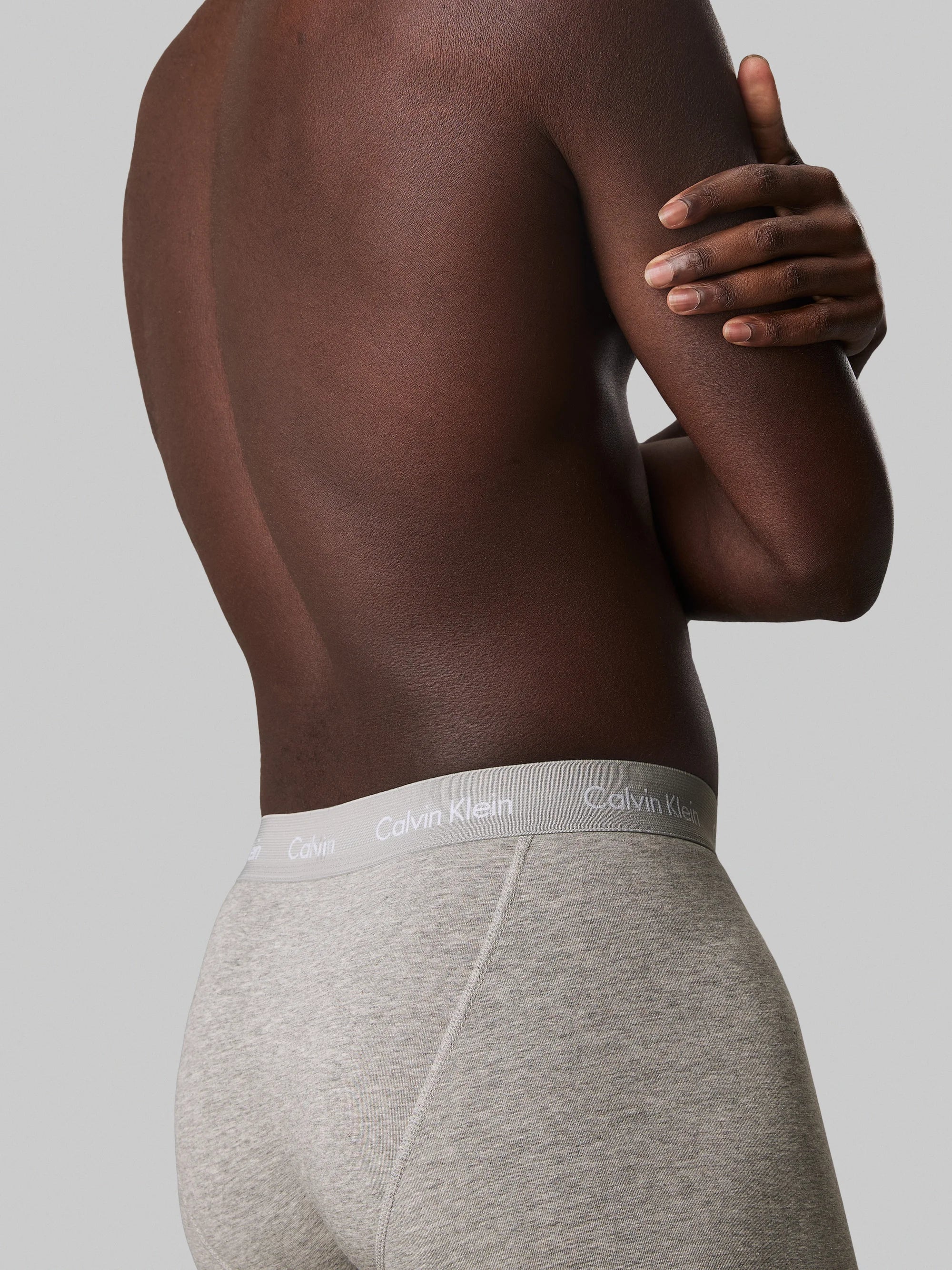 Calvin Klein Cotton Stretch Trunks – 3 Pack – Grey Heather
