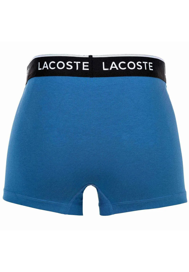 Sześciopakowe kąpielówki Lacoste Casual Stretch Logobund – niebieski, szary