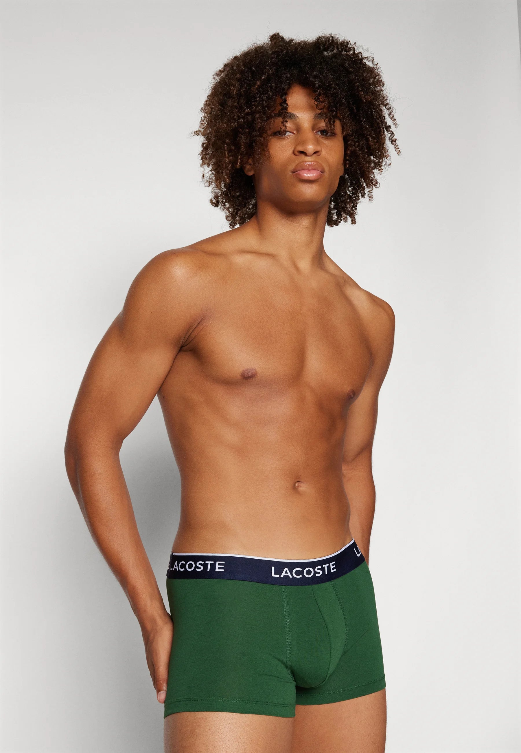 Lacoste Sport Stretch Trunks 2 Pack – Navy Blue, Green