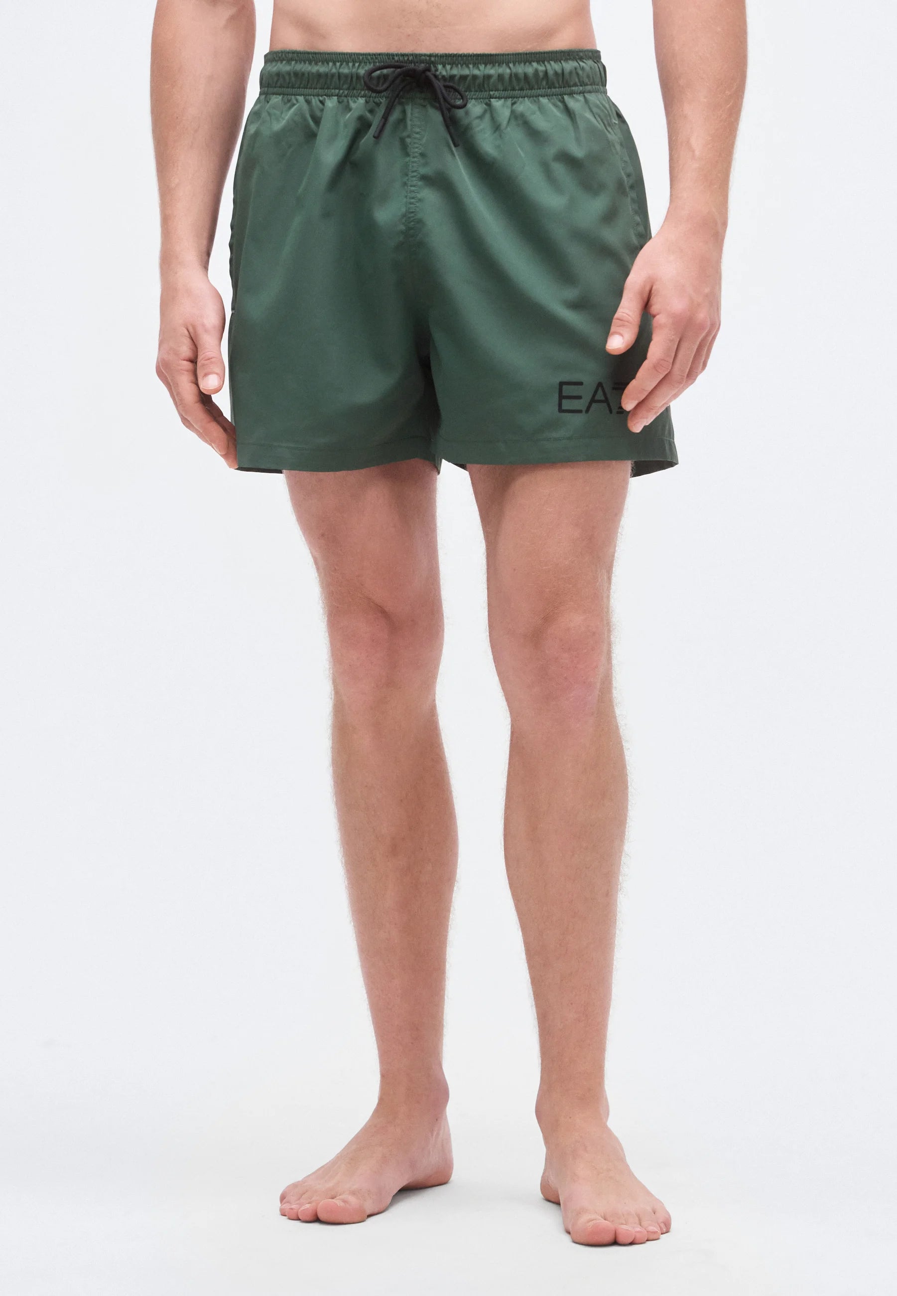 Emporio Armani EA7 Water Sport Extended Logo Boxer Short de bain – Coriandre, Noir