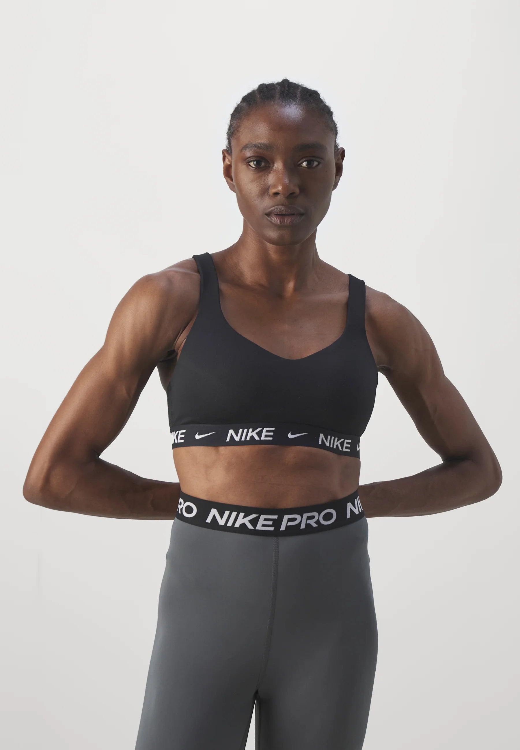 Nike Indy Medium Support Sports Bra – Black, White
