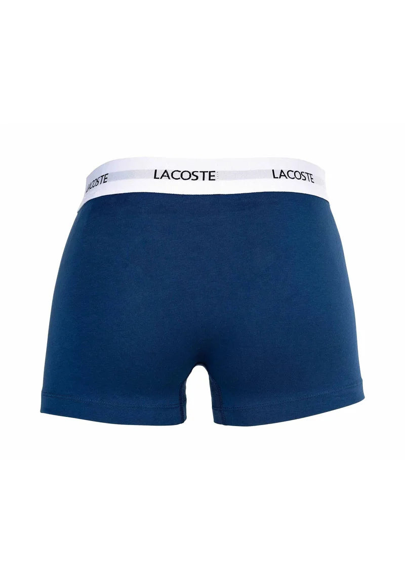 Lacoste 6 Pack Stretch Logobund Trunks – Red, Blue, Black