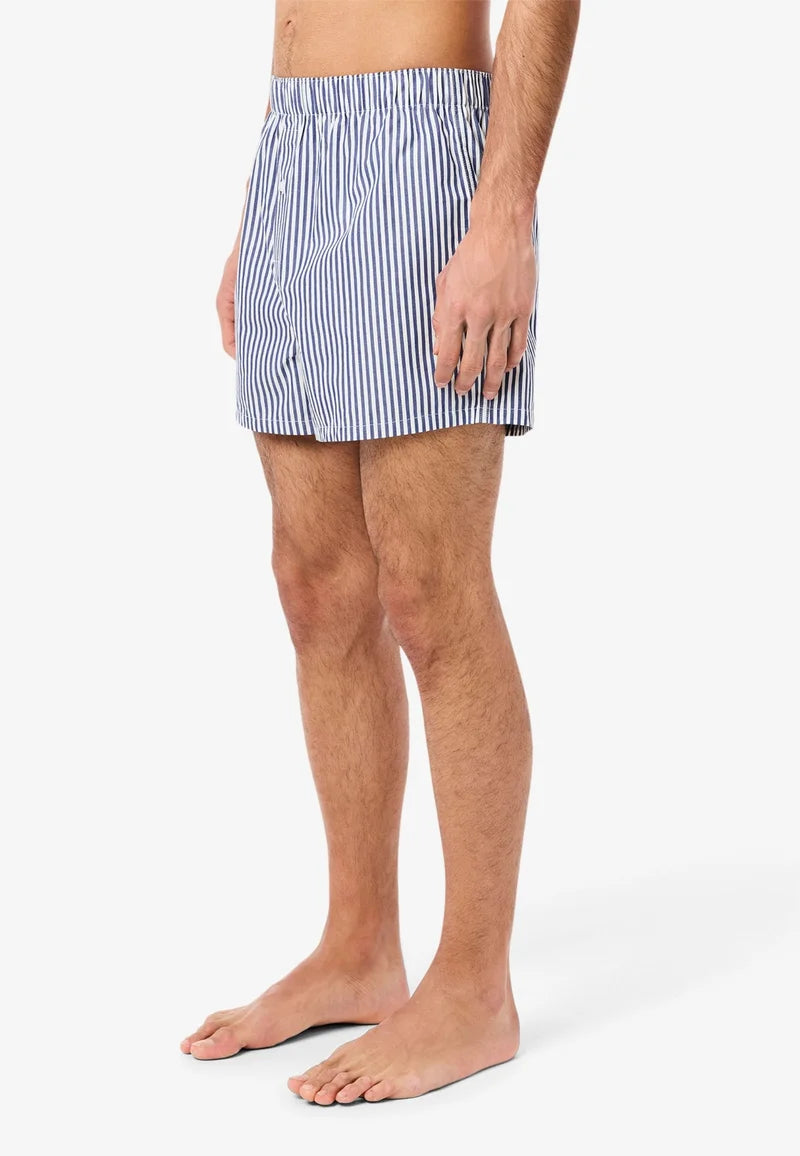Boxer larghi della biancheria intima Lacoste: blu navy, bianco