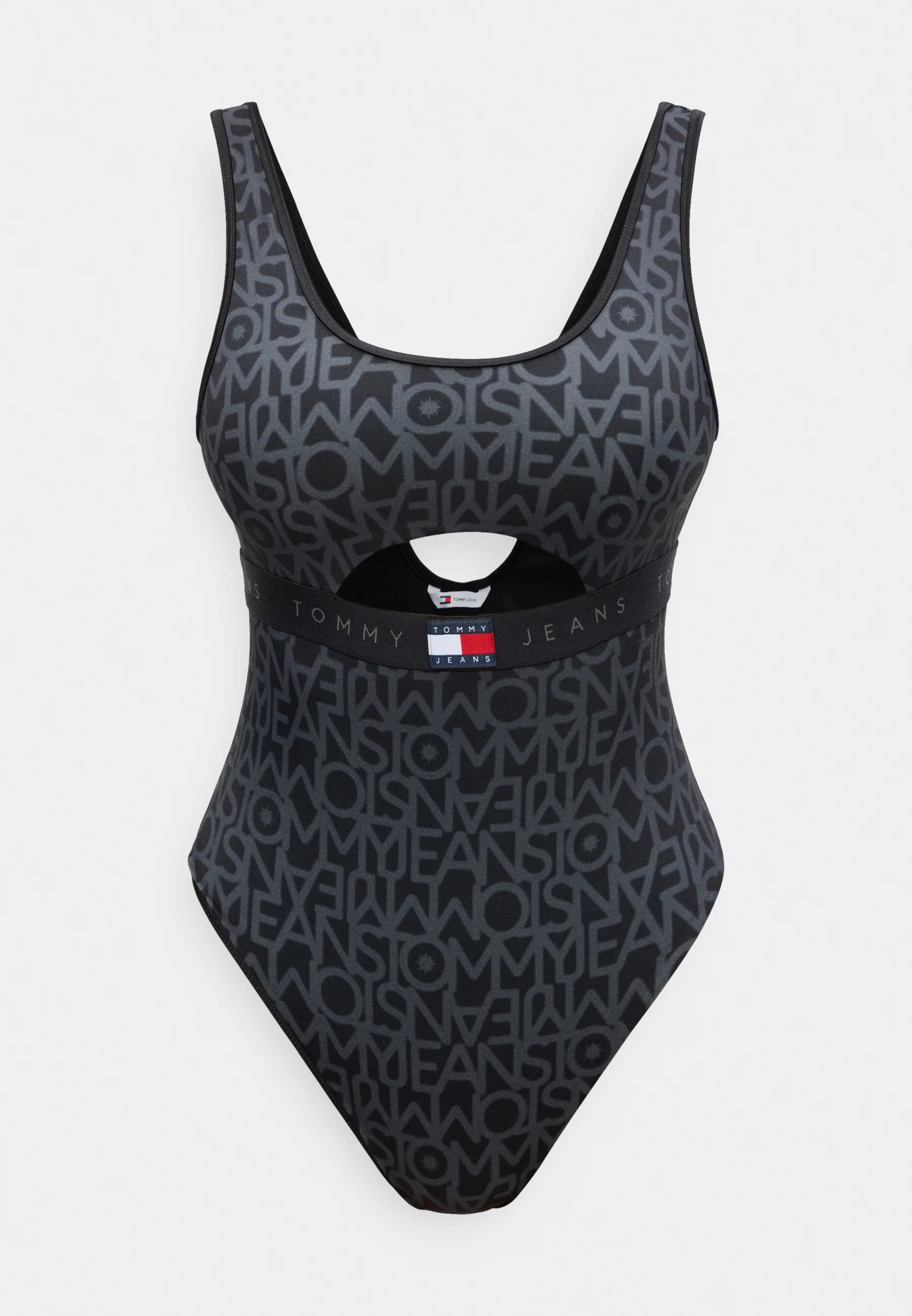 Tommy Hilfiger Heritage Cut Out Swimsuit – Black