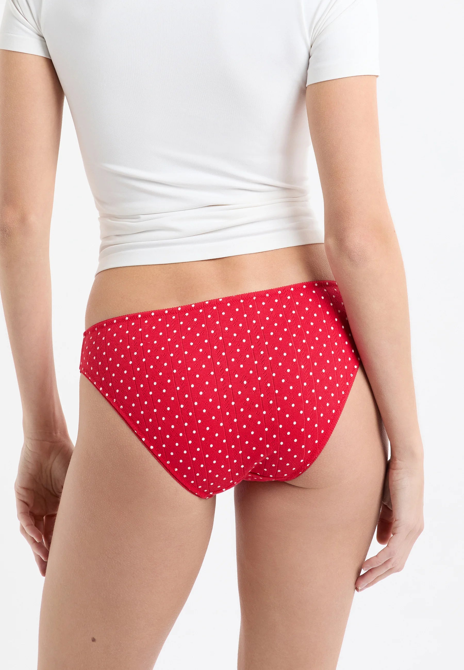 Etam Jolly Briefs – 3 Pack, Red, White