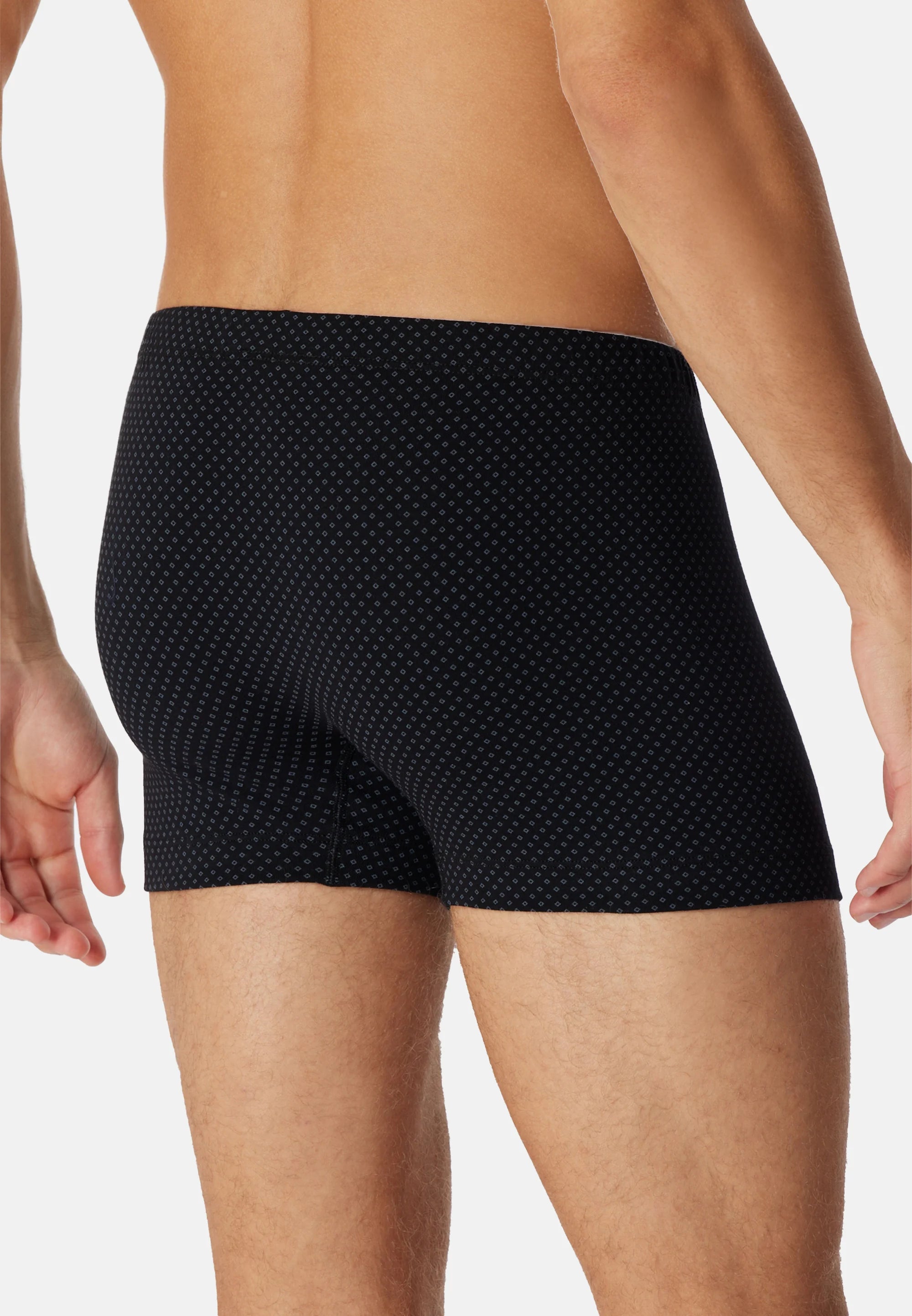 Schiesser Casual Cotton Trunks 3 Pack – Black