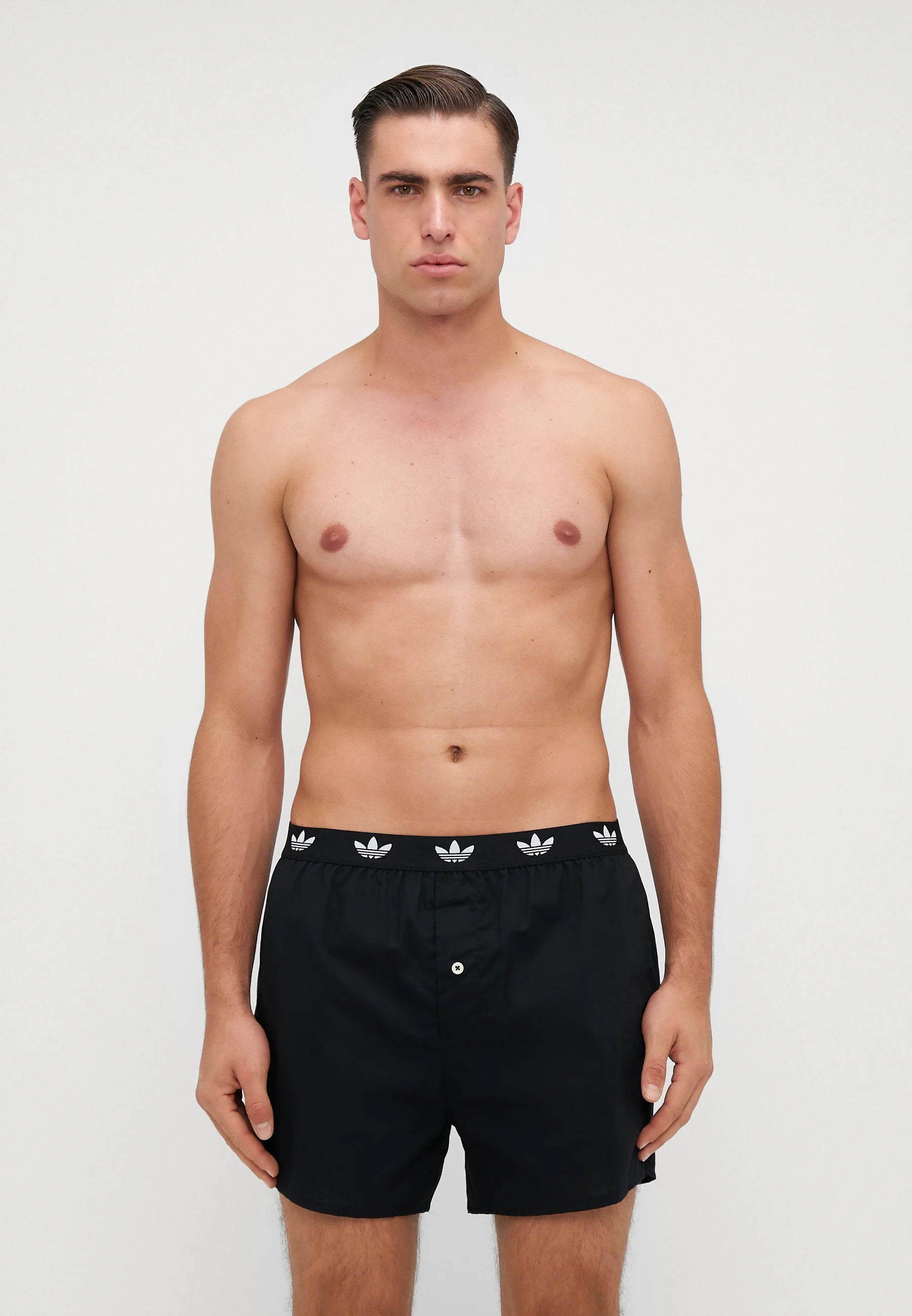 Boxerky Adidas Originals 2 Pack – hnědé, černé