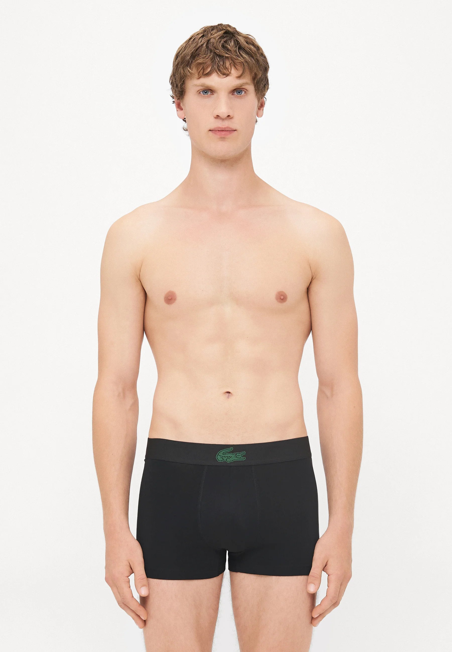 Lacoste Underwear Classic Stretch Trunks 3 Pack – Black