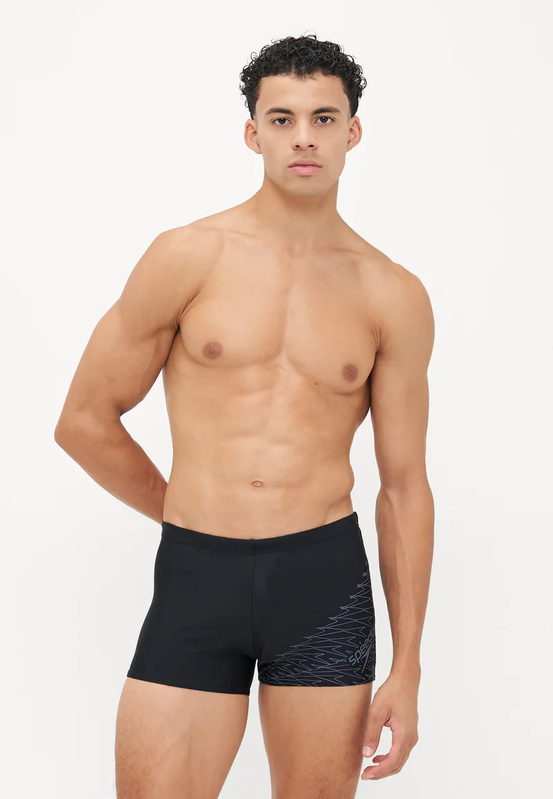 Speedo Medley Aquashort – černá, olověná šedá