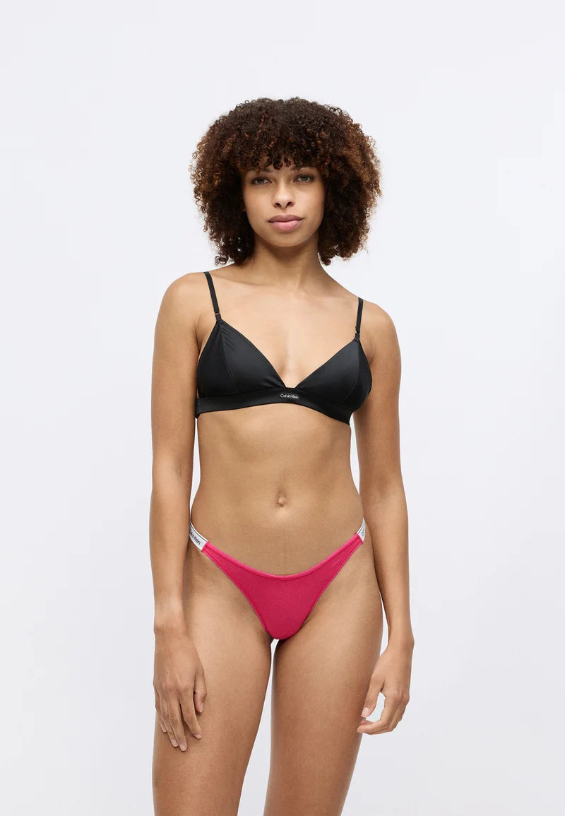 Stringi Calvin Klein Dipped String Icon Logo – żywy róż
