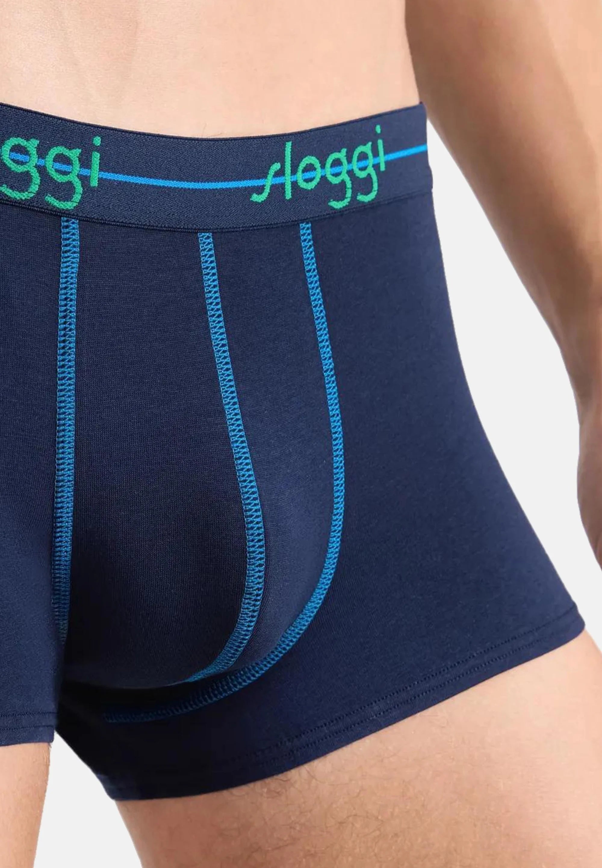 Sloggi Trunks 6 Pack – tmavě modrá, modrá