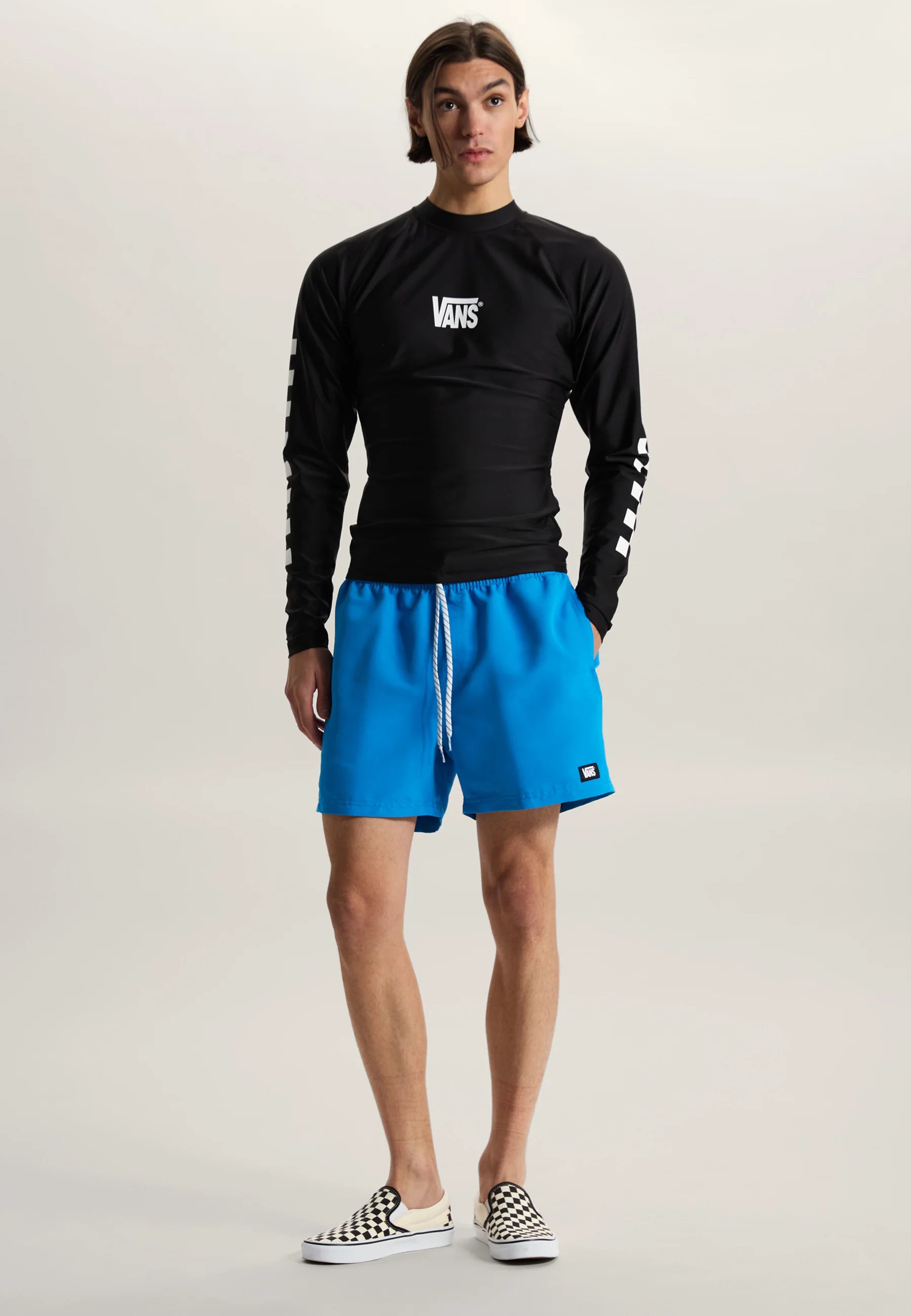 Vans Primary Elastic Board Swim Shorts – Medium Blue