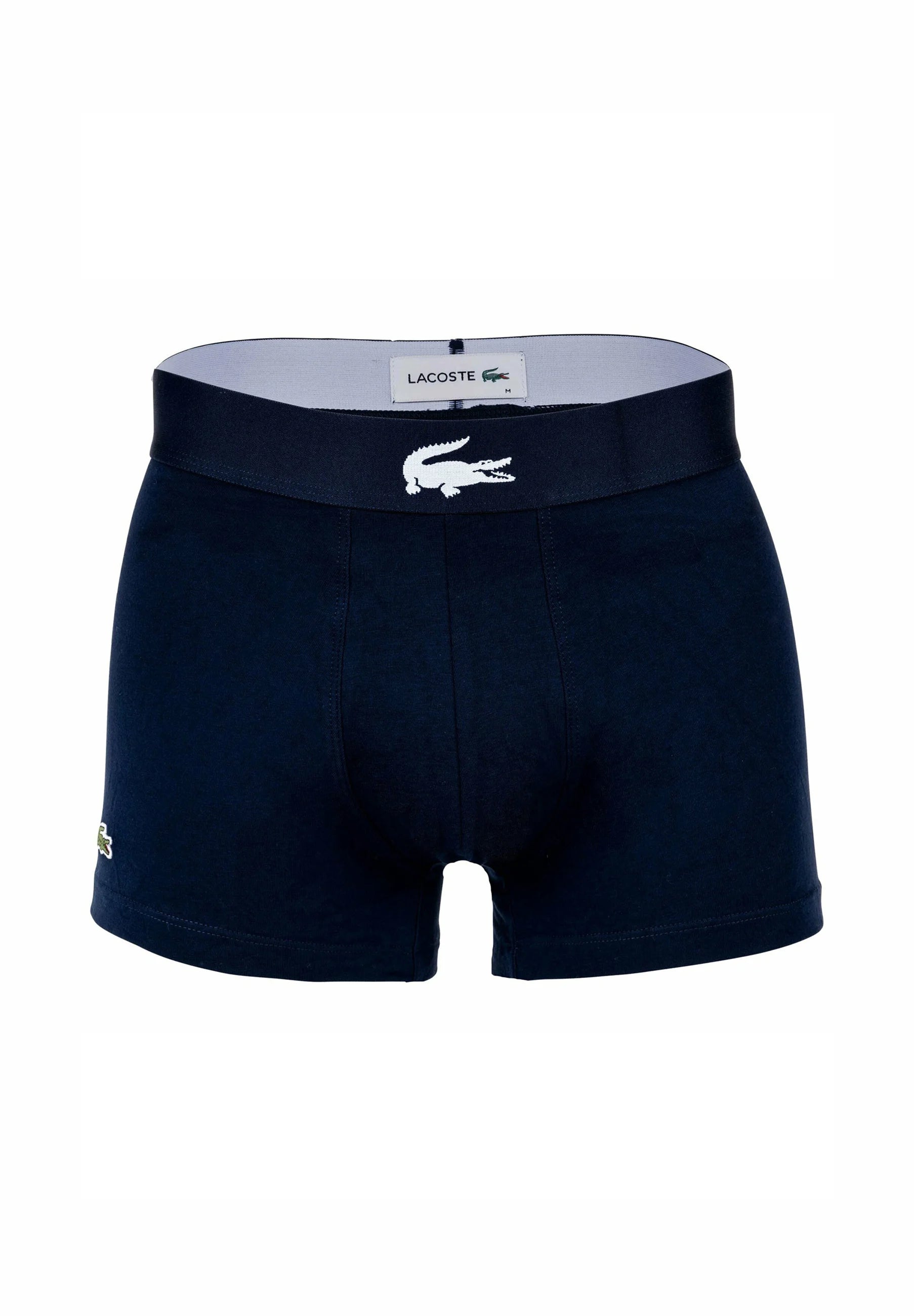 Lacoste 6 Pack Big Croc Print Stretch Trunks – Green, Dark Blue, White