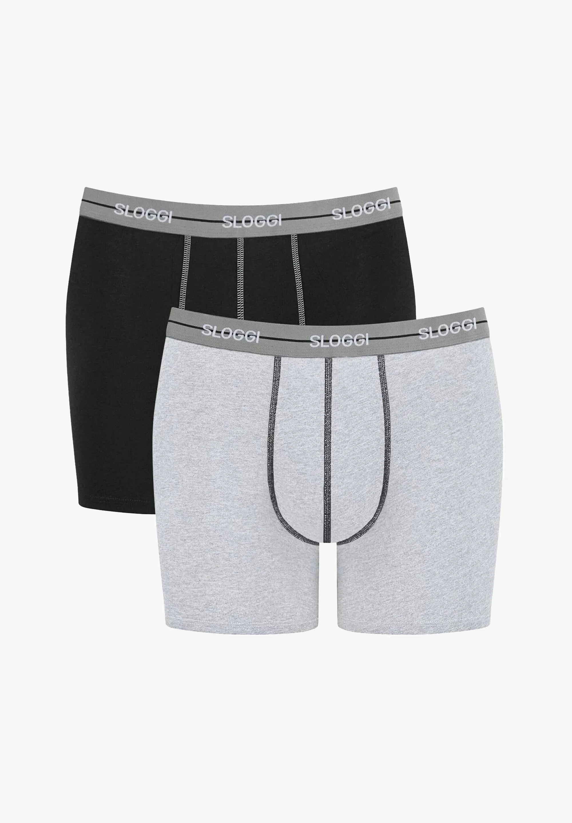 Sloggi Start Boxershorts 2er-Pack – Schwarz, Grau