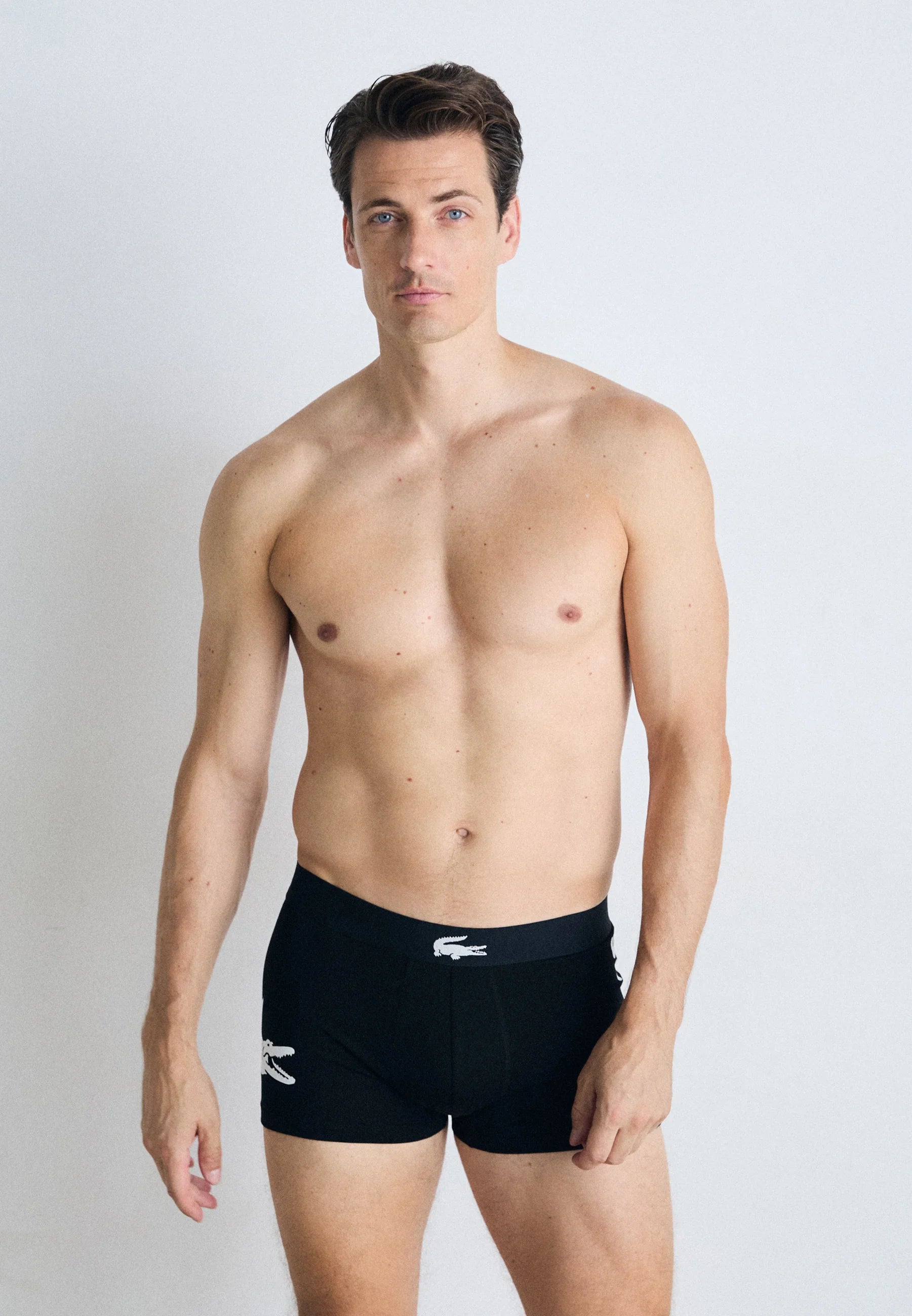 Lacoste Court Lot de 3 boxers stretch – Noir, Blanc