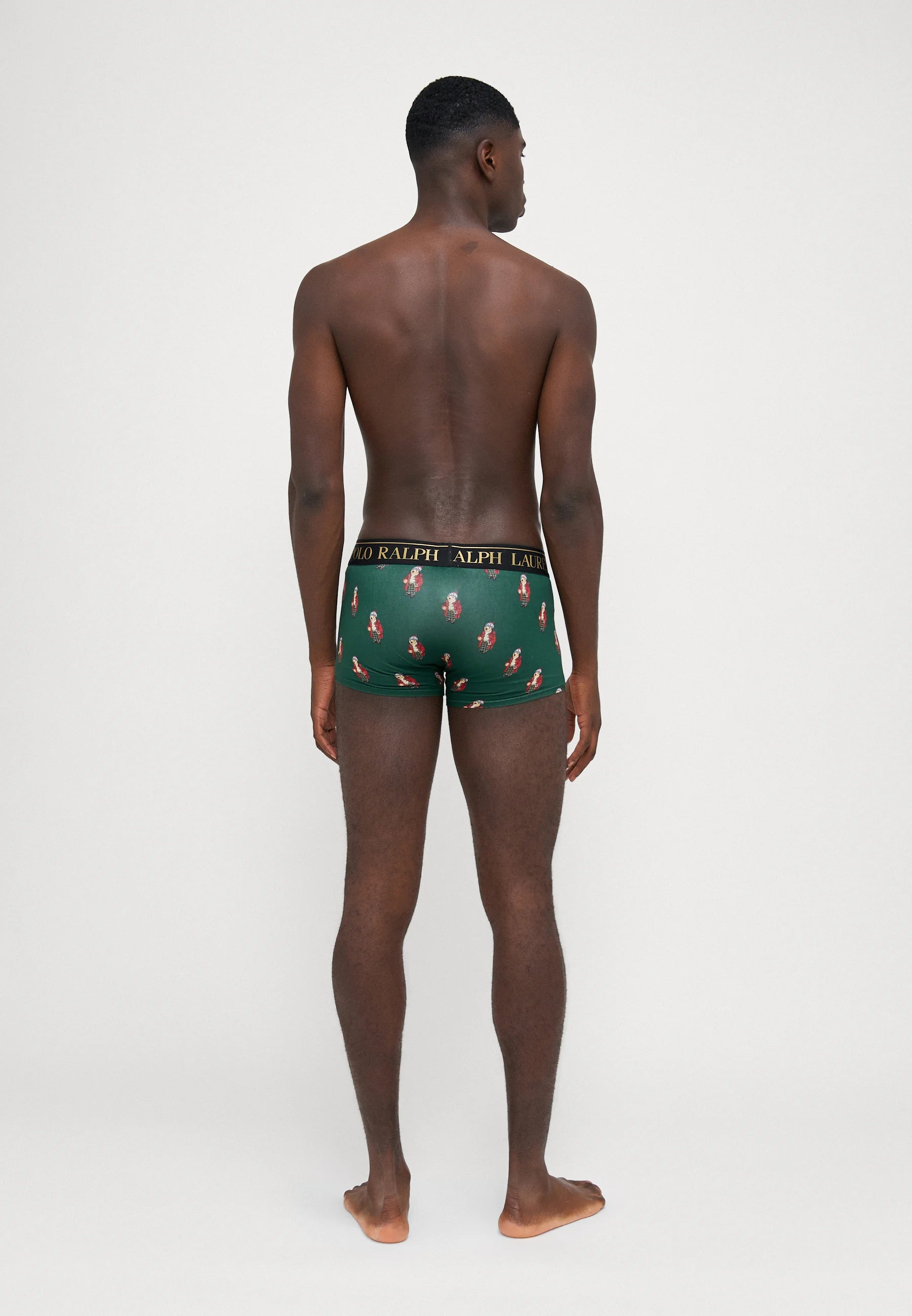 Boxers Polo Ralph Lauren en coton stretch – Taille basse – Lot de 2 – Charbon chiné, vert