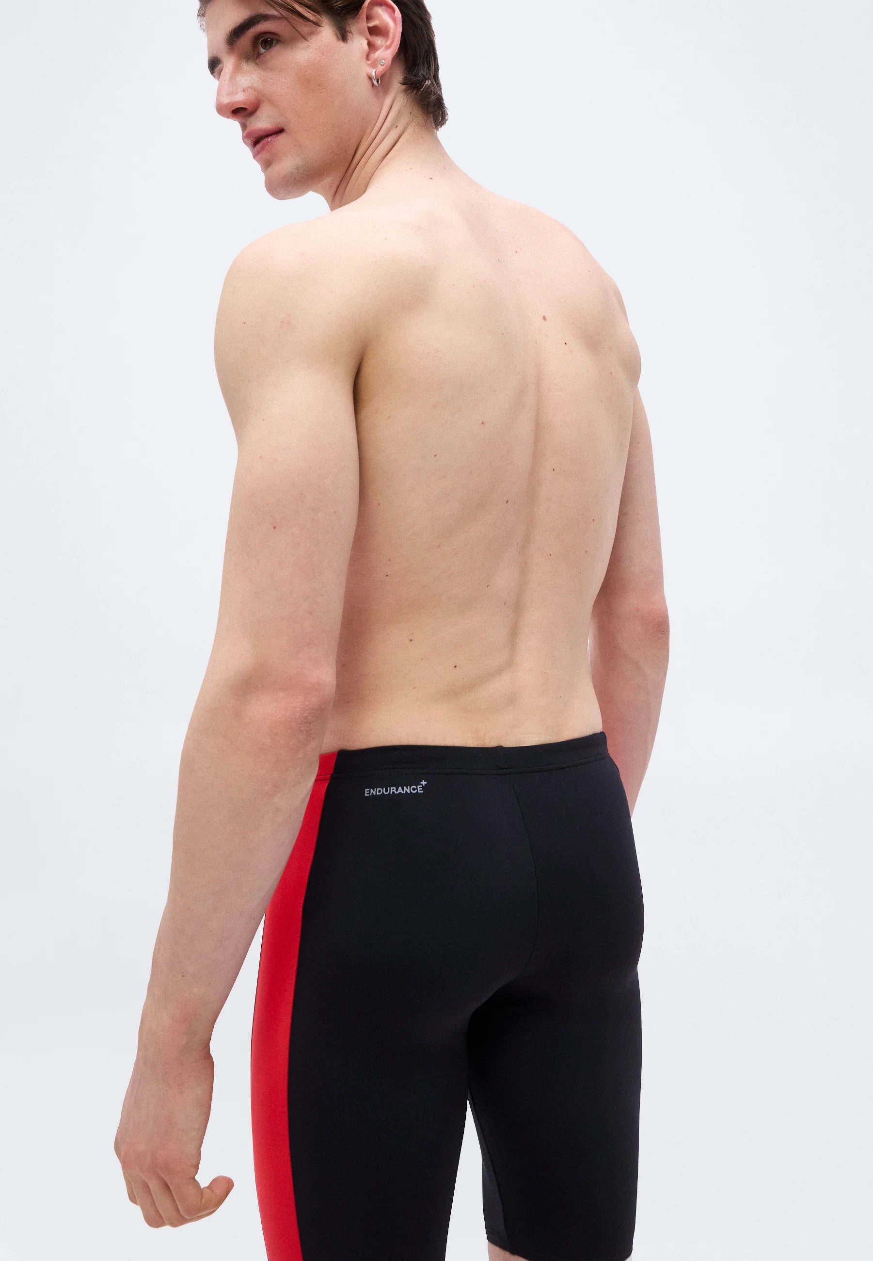 Speedo Splice Jammer – antracit, červená