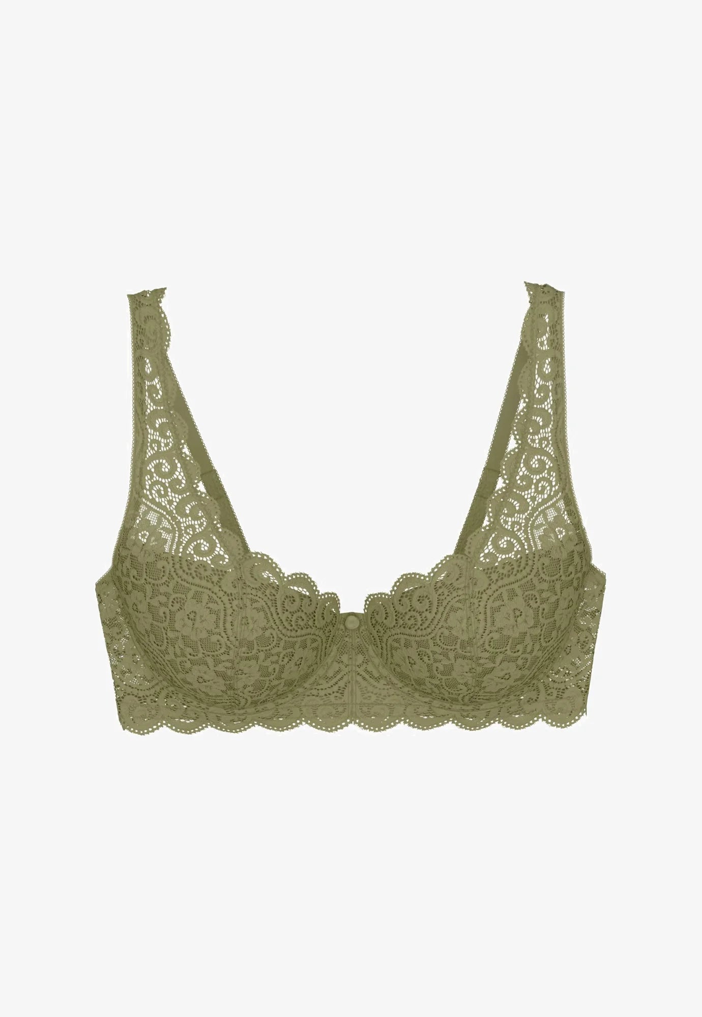 Soutien-gorge Triangle en Dentelle Triumph – Or Olive