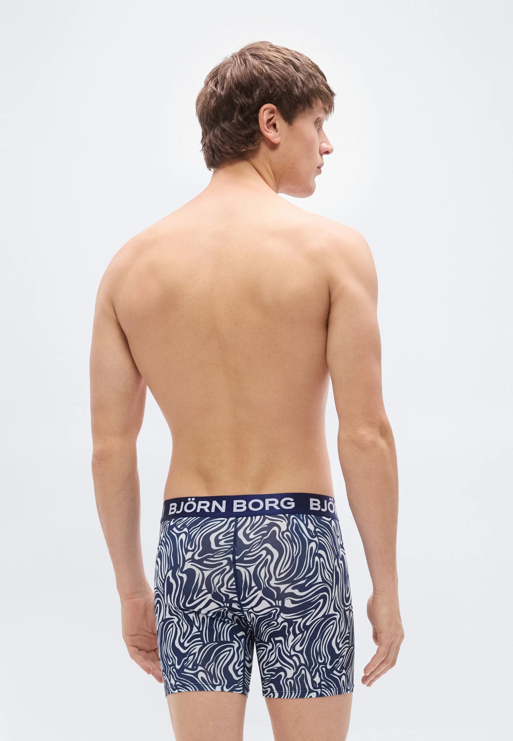 Björn Borg Sports 5 Pack Boxer Briefs – Blue, Black, Dark Blue