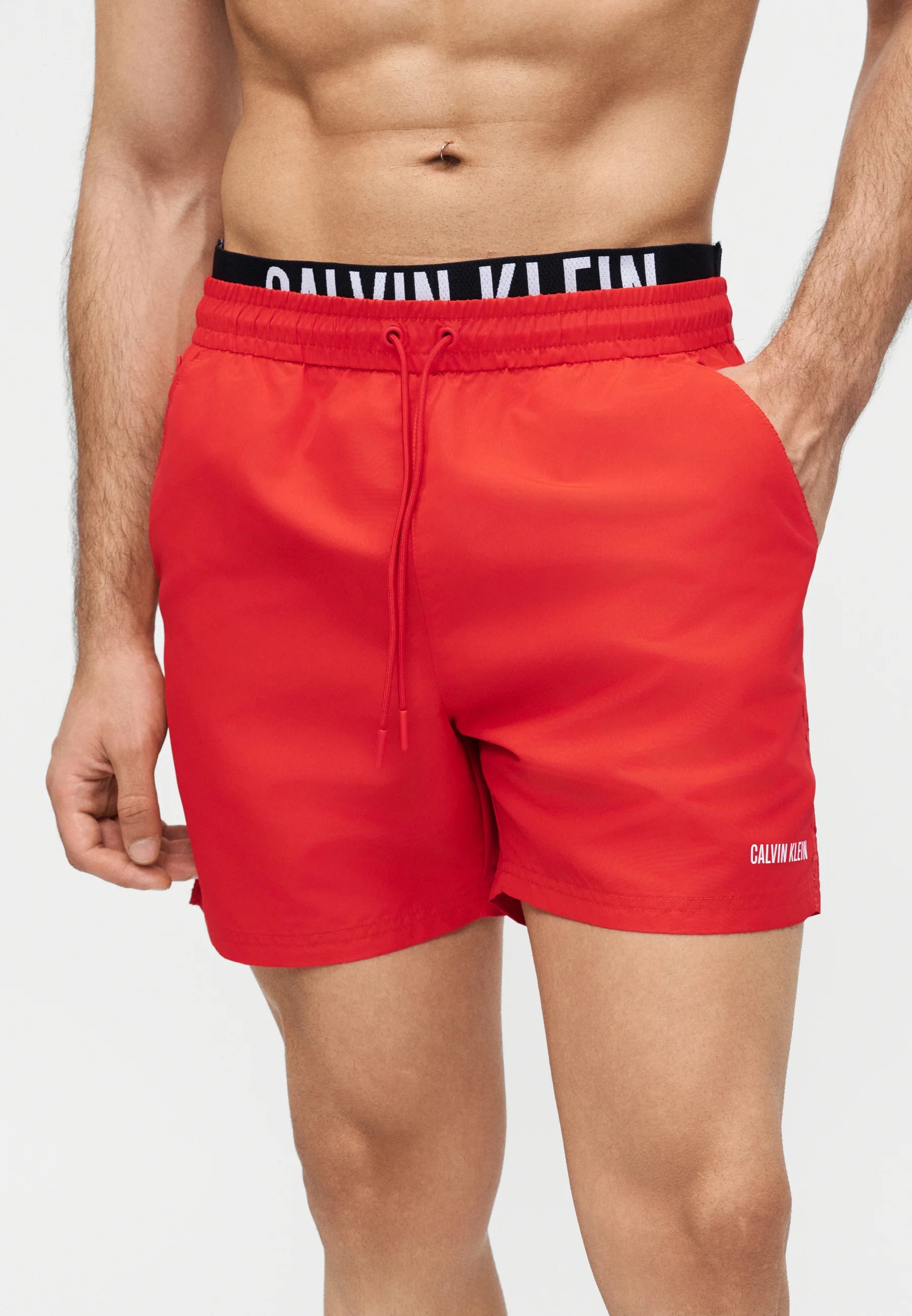 Pantaloncini da bagno medi con coulisse Calvin Klein - Sequoia invecchiata