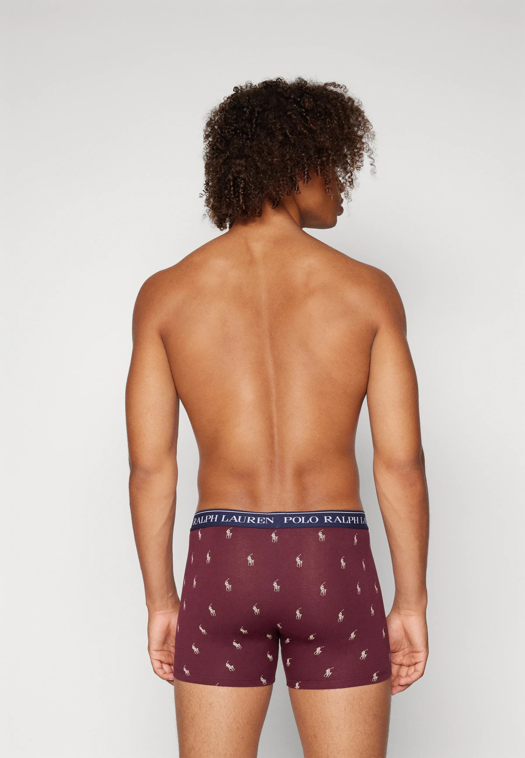 Polo Ralph Lauren Cotton Stretch Boxer Briefs – 3 Pack – Bordeaux, Grey, Dark Blue