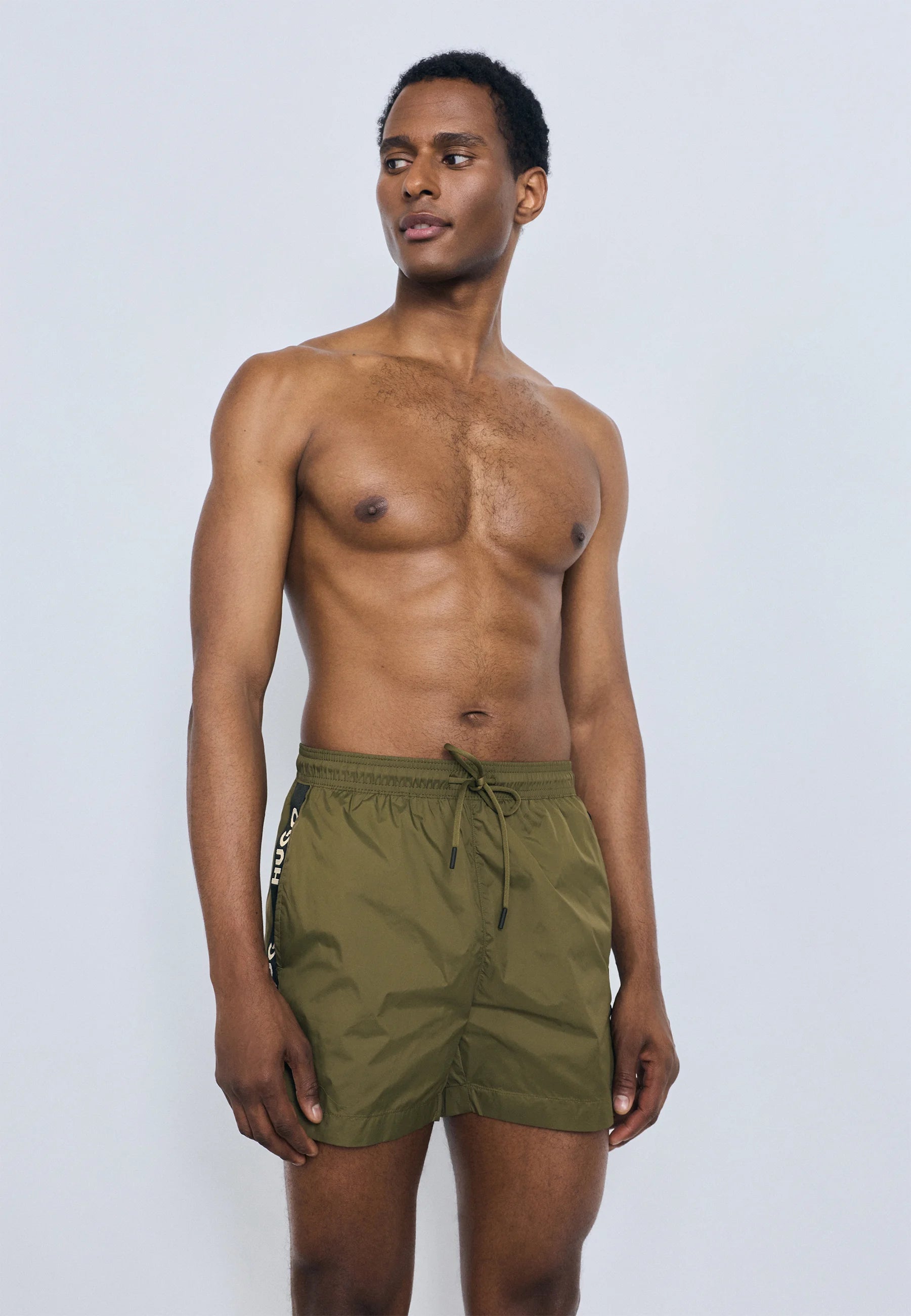 Short de bain HUGO Fab – Vert foncé